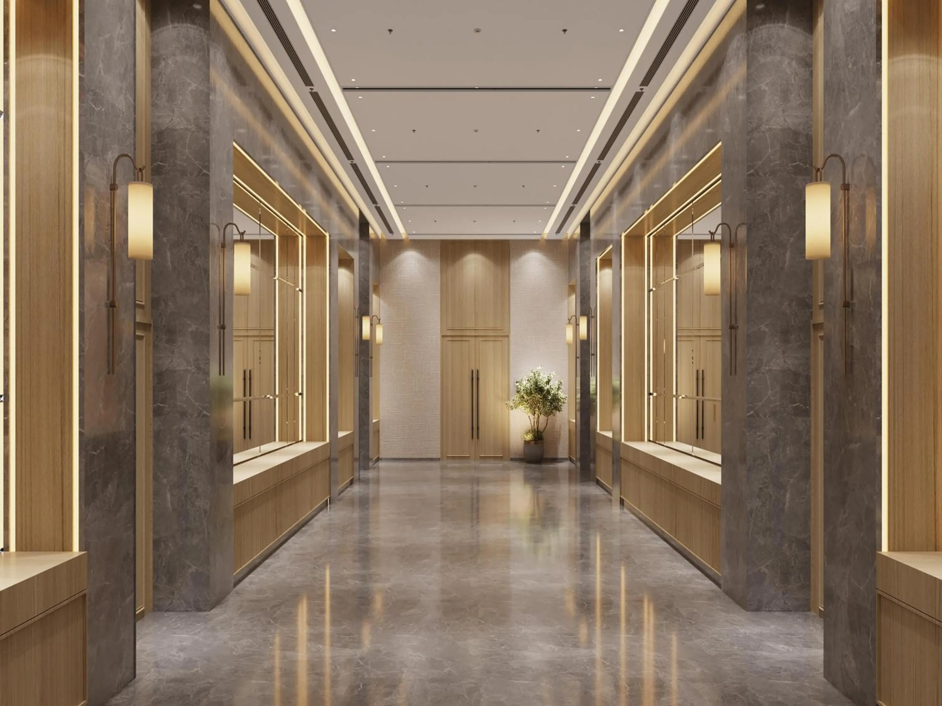 Lobby or reception in Doubletree By Hilton Bengaluru Airport