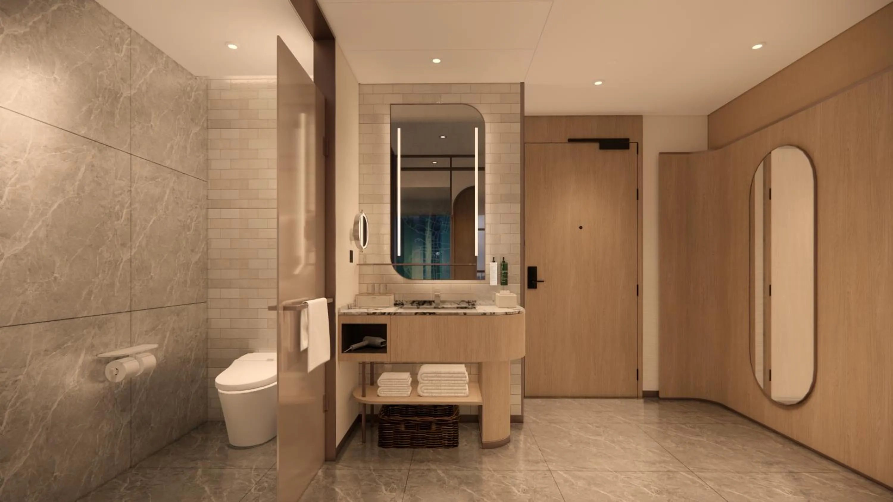 Shower in Hilton Garden Inn Huangshi Dinosaur Wonderland