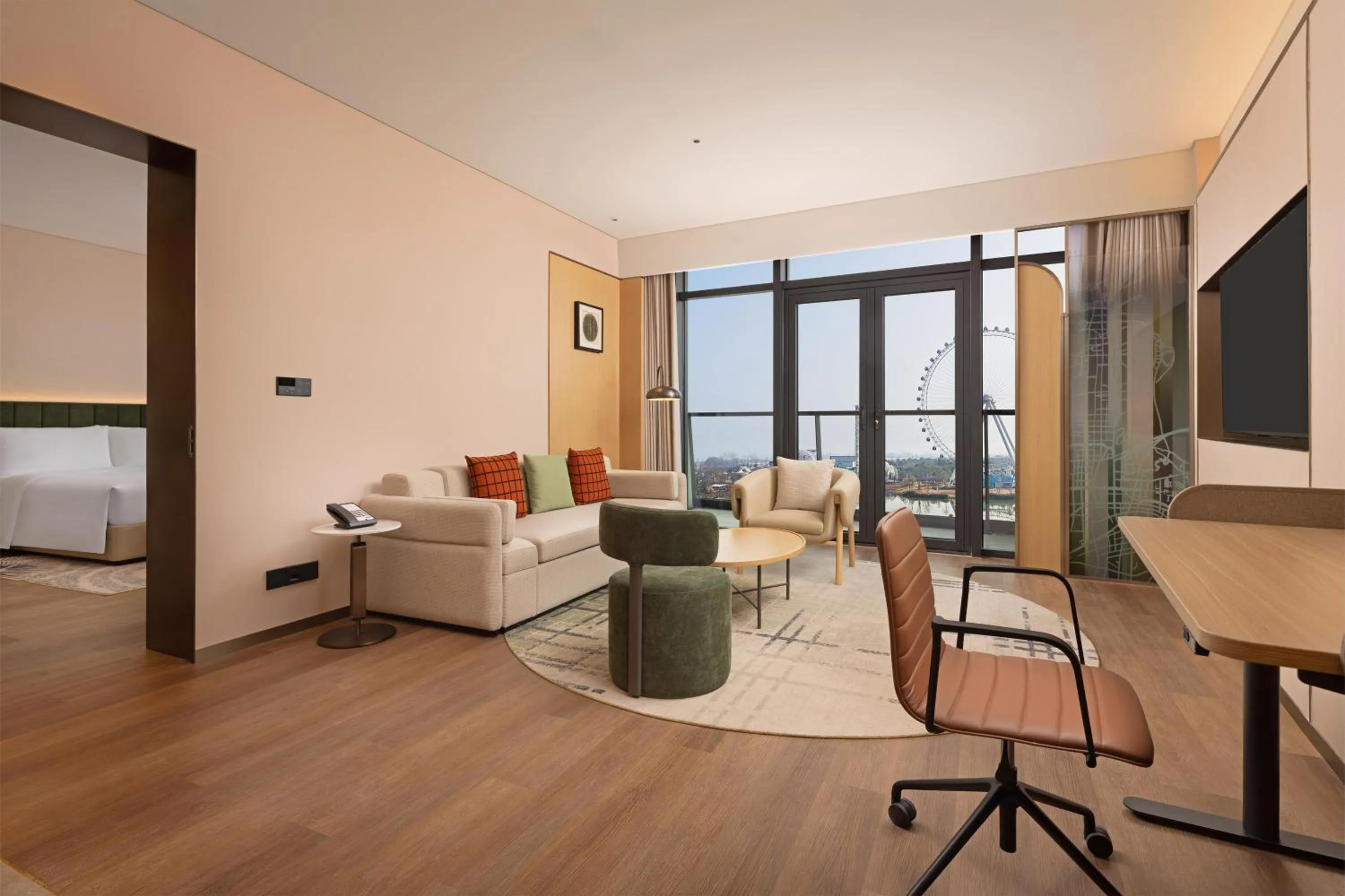 Bedroom in Hilton Garden Inn Huangshi Dinosaur Wonderland