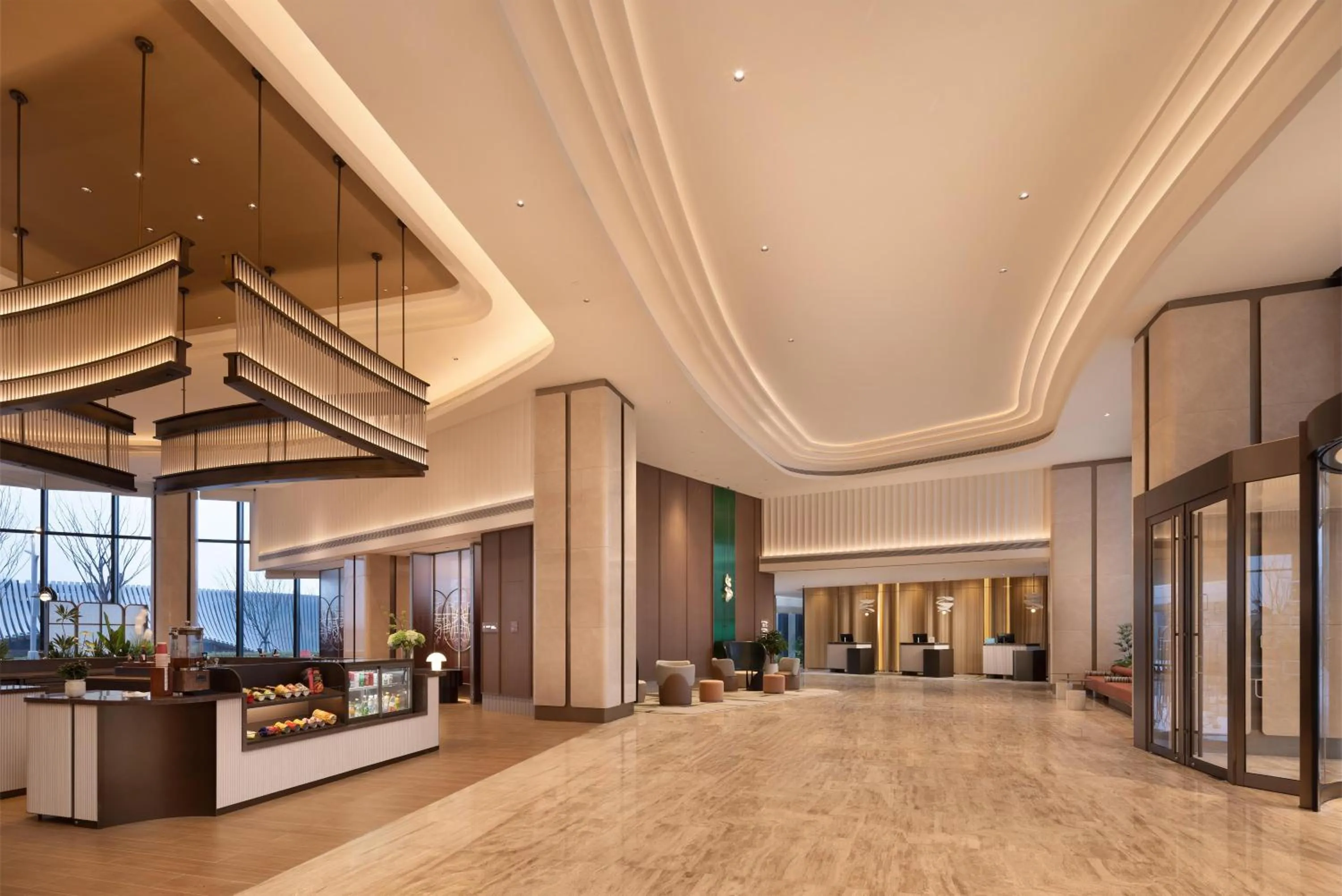 Lobby or reception in Hilton Garden Inn Huangshi Dinosaur Wonderland