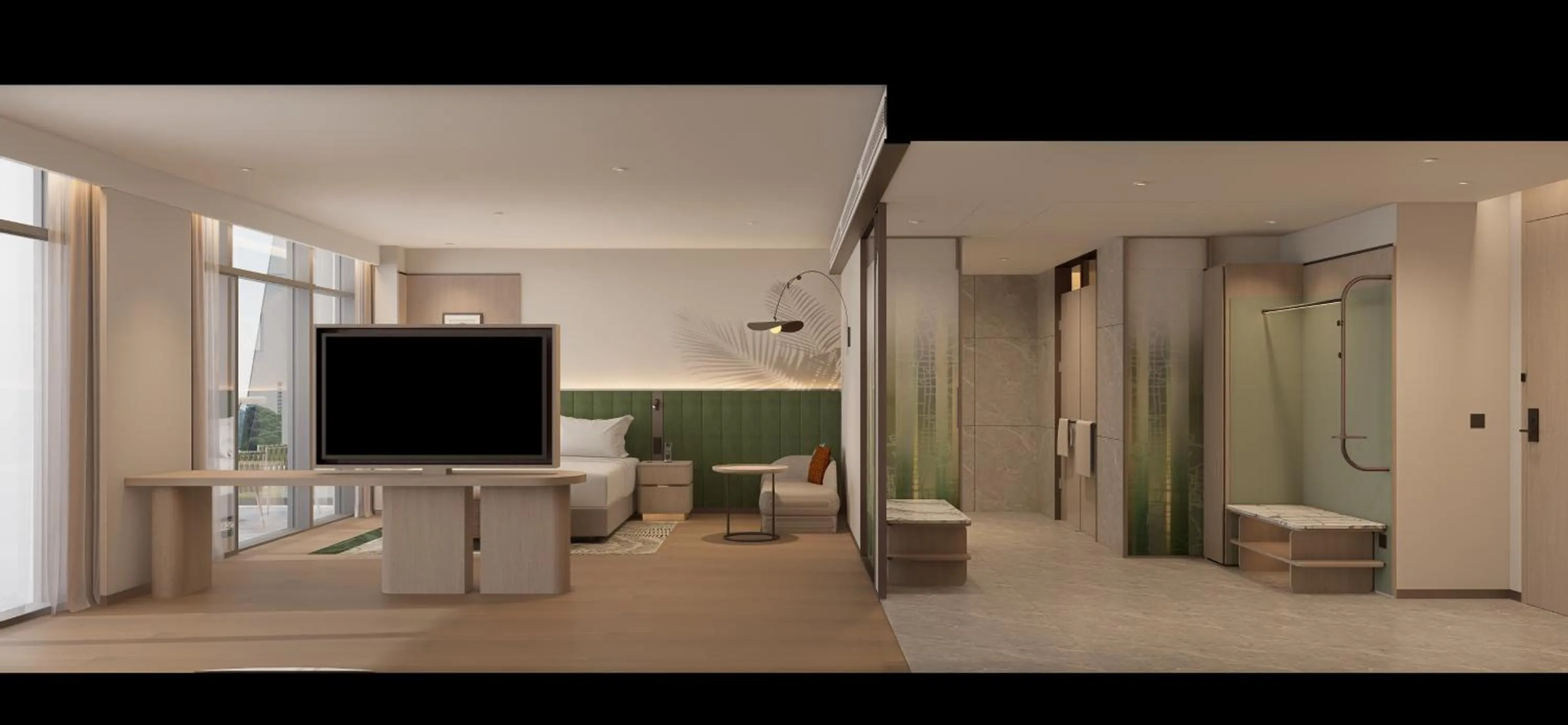 Bathroom in Hilton Garden Inn Huangshi Dinosaur Wonderland