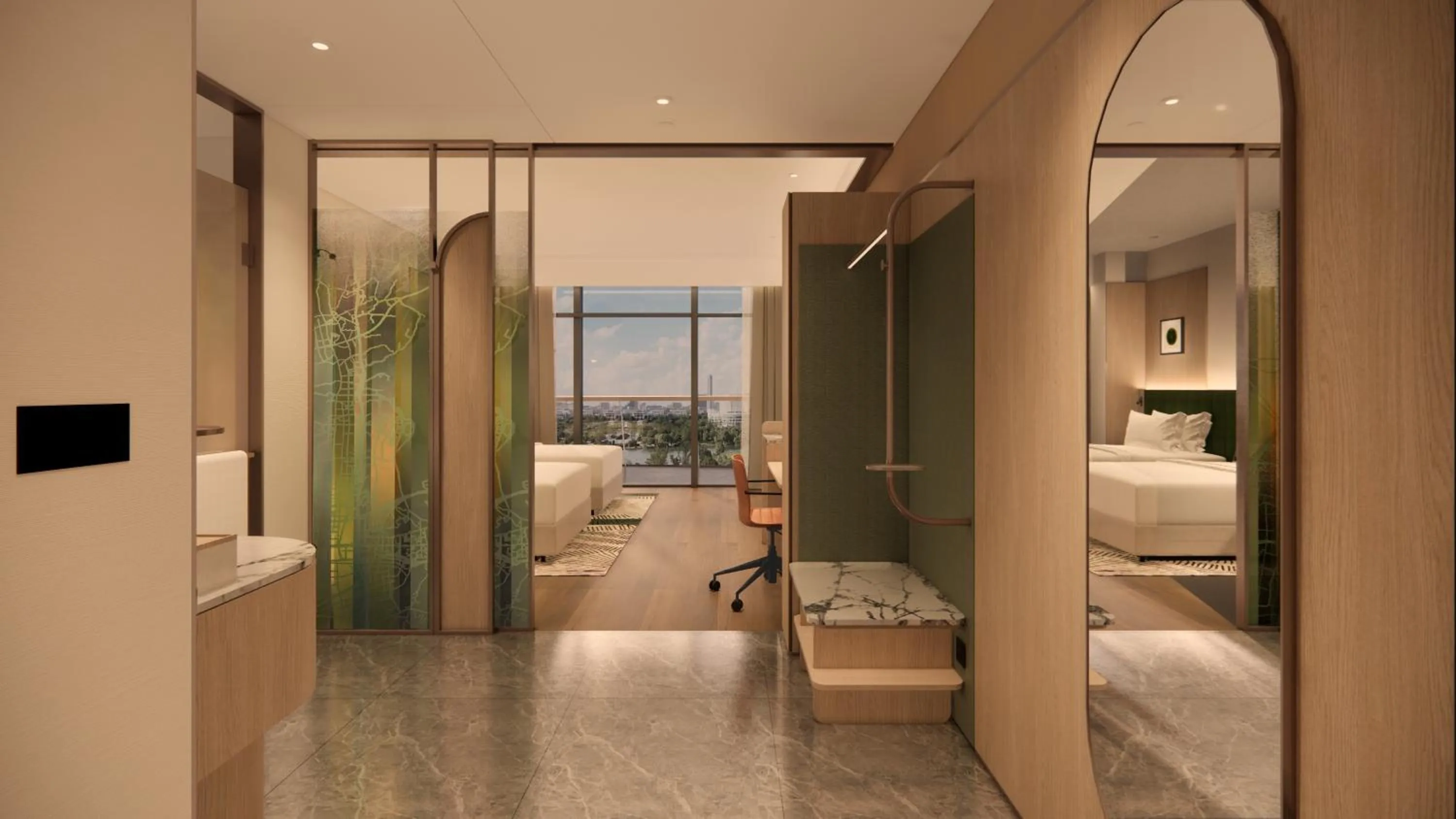 Photo of the whole room in Hilton Garden Inn Huangshi Dinosaur Wonderland