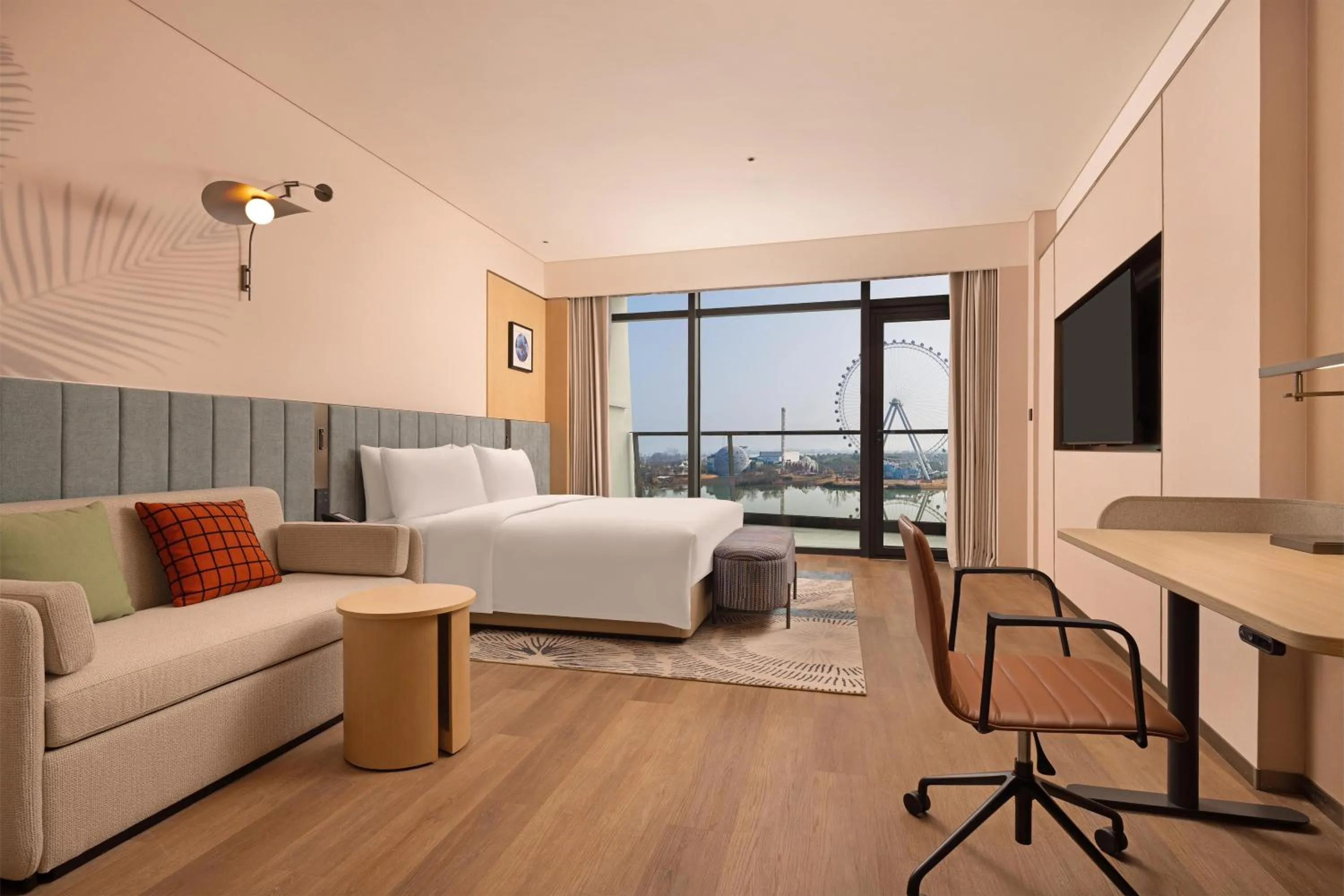 Bedroom in Hilton Garden Inn Huangshi Dinosaur Wonderland