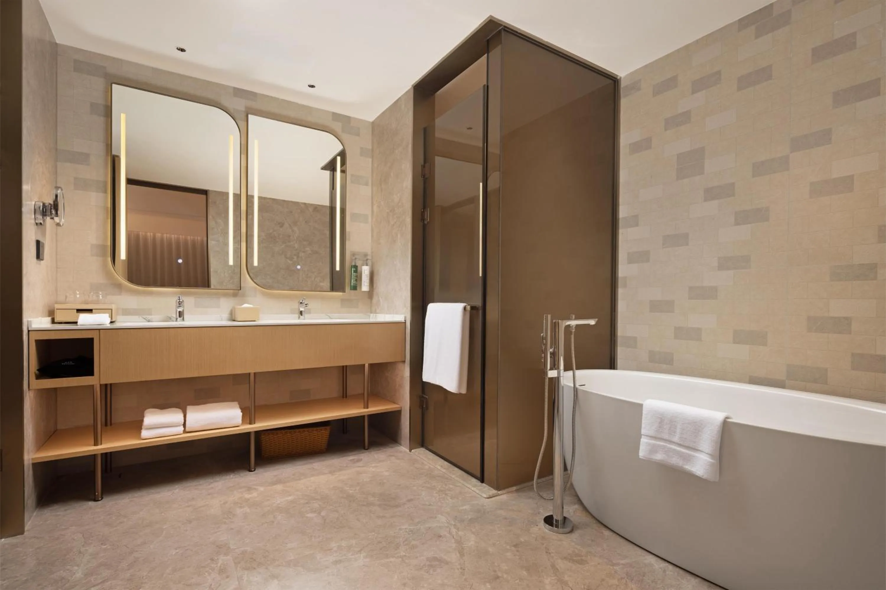 Bathroom in Hilton Garden Inn Huangshi Dinosaur Wonderland