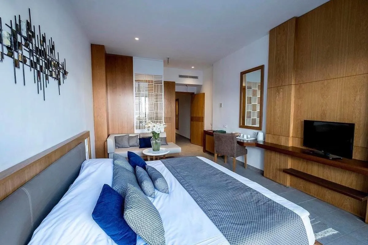 Bed in Les Orangers Garden Villas and Bungalows Ultra All inclusive