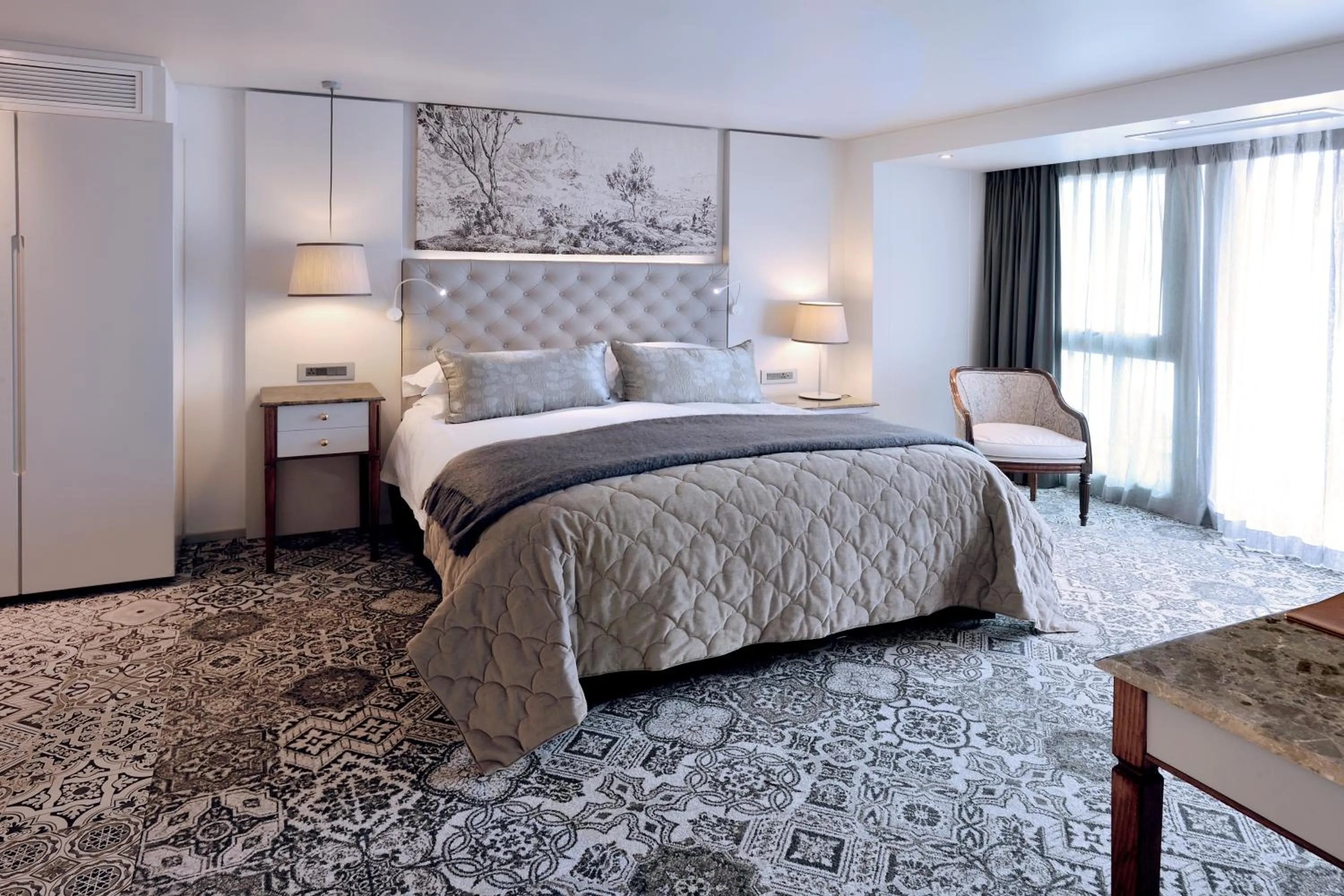 Bed in Vineyard Hotel