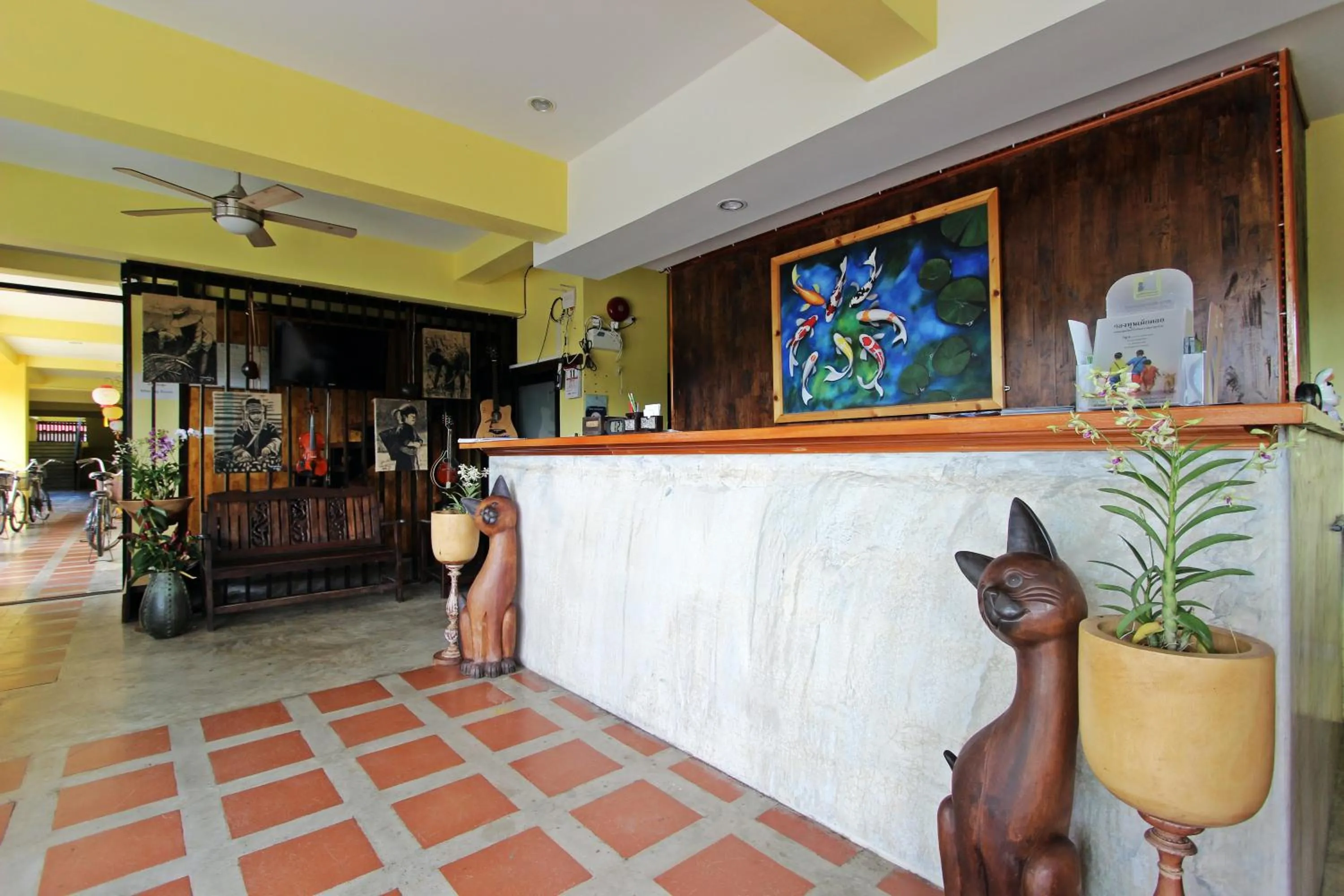 Lobby or reception in Baan Pordeedin