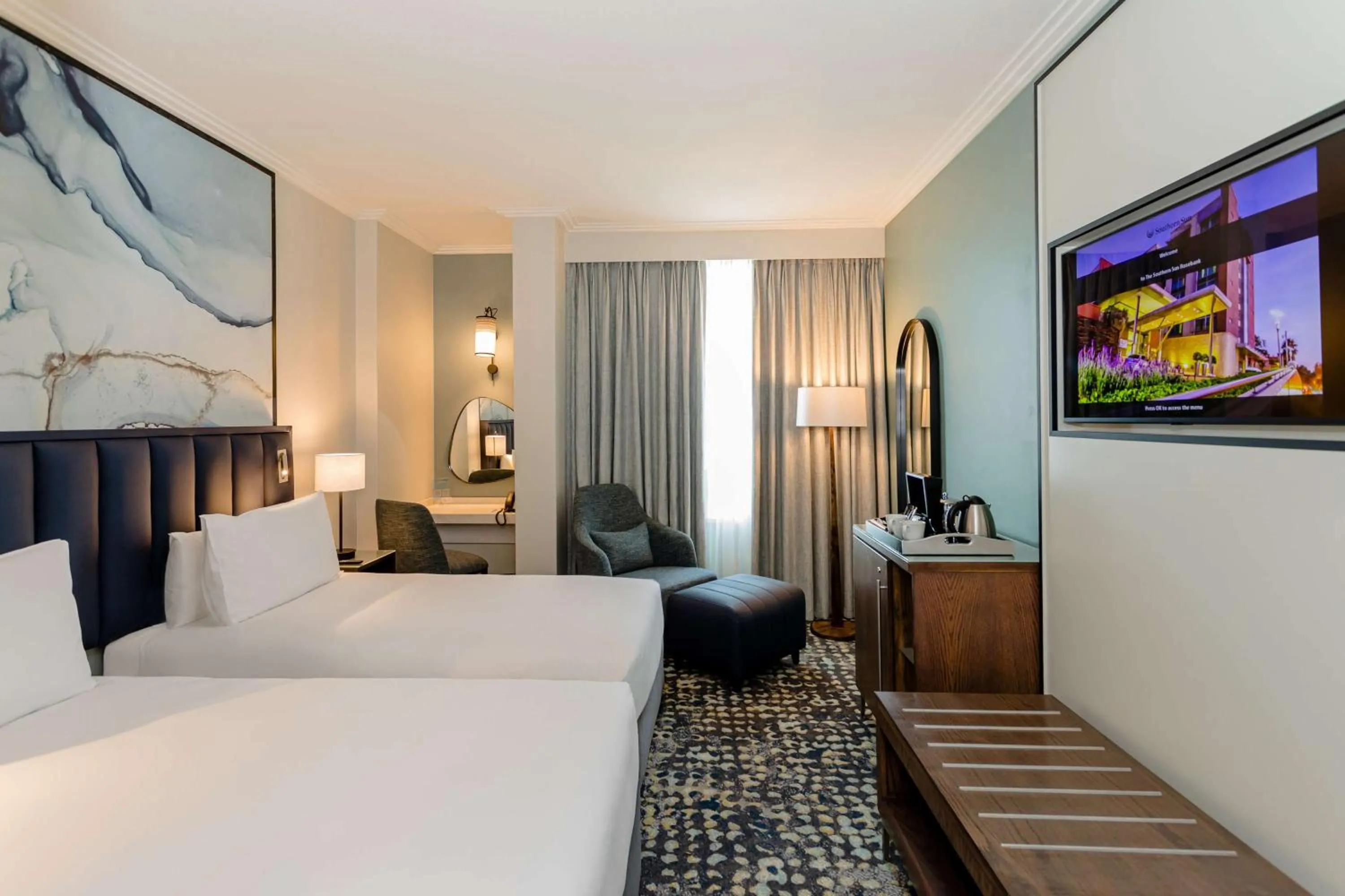 Bedroom, Bed in Southern Sun Rosebank, Johannesburg