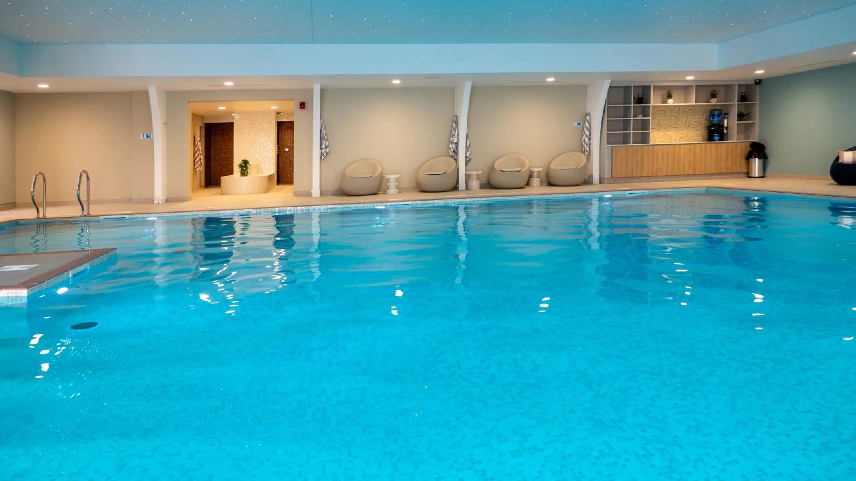 Pool view in St Moritz Hotel and Cowshed Spa