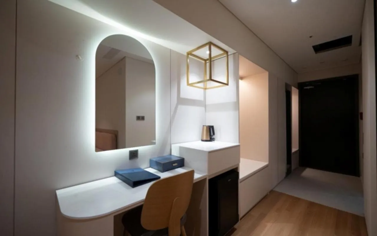 Bed in Daegu Hyeonpung Prana Hotel