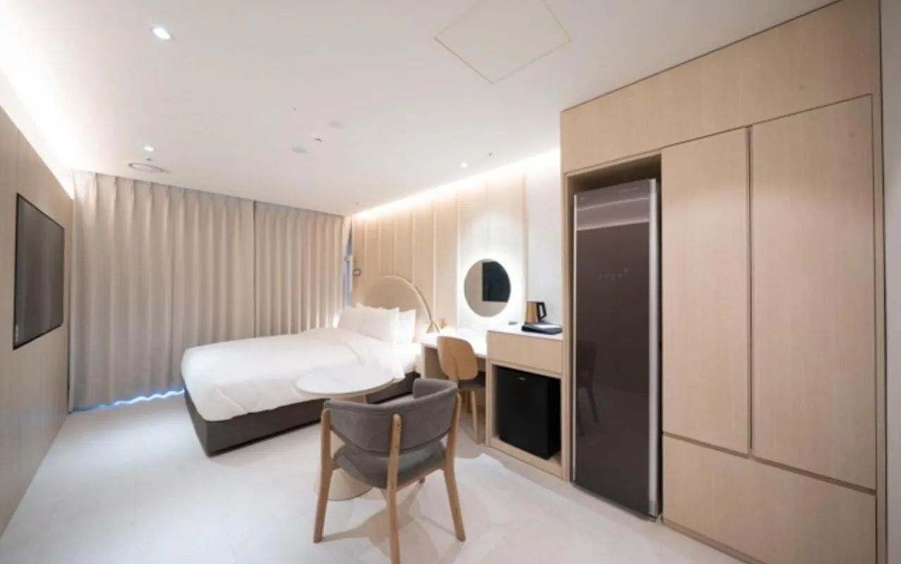 Bed in Daegu Hyeonpung Prana Hotel