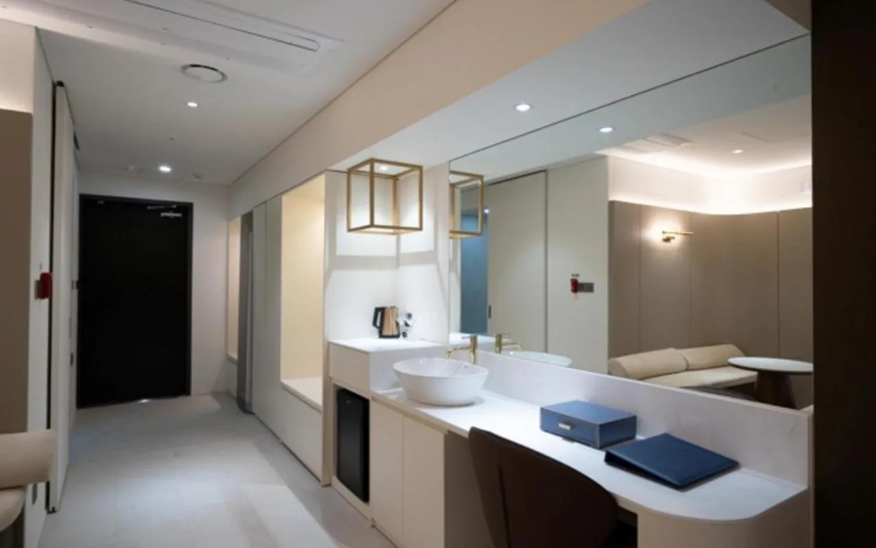 Bed in Daegu Hyeonpung Prana Hotel