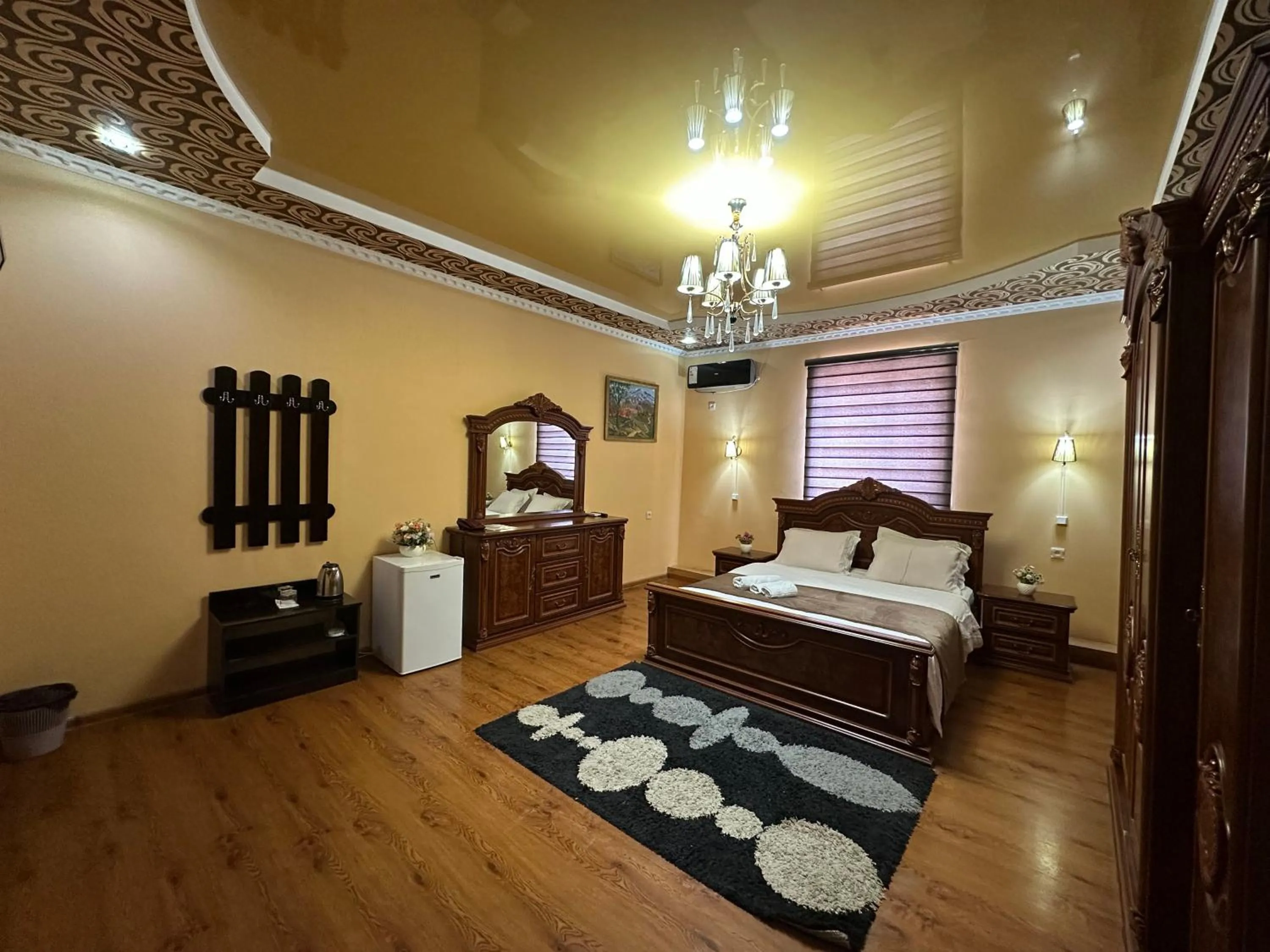 View (from property/room), Bed in Hotel Euro Asia Khiva in Ichan Qala