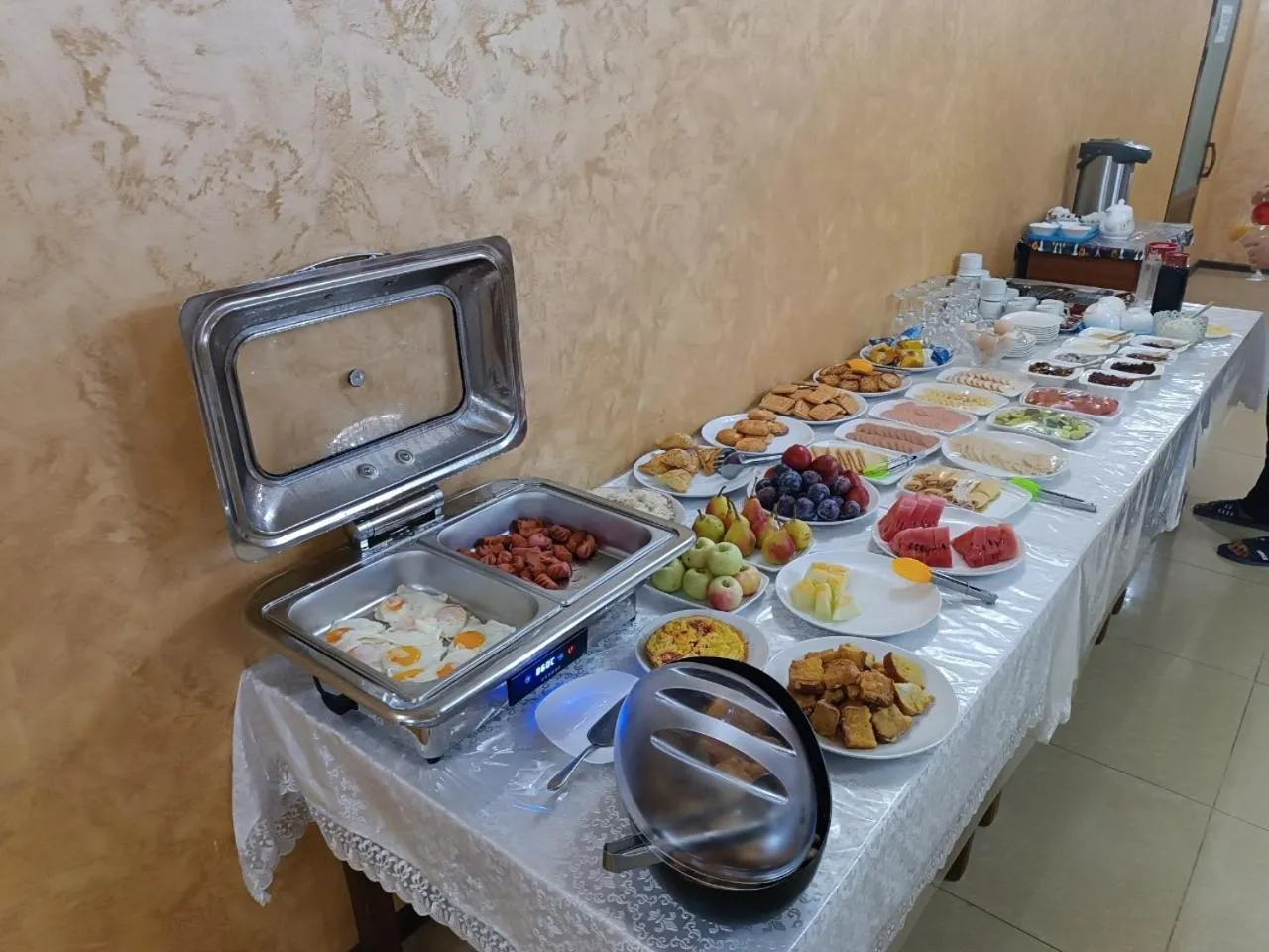 Buffet breakfast in Hotel Euro Asia Khiva in Ichan Qala
