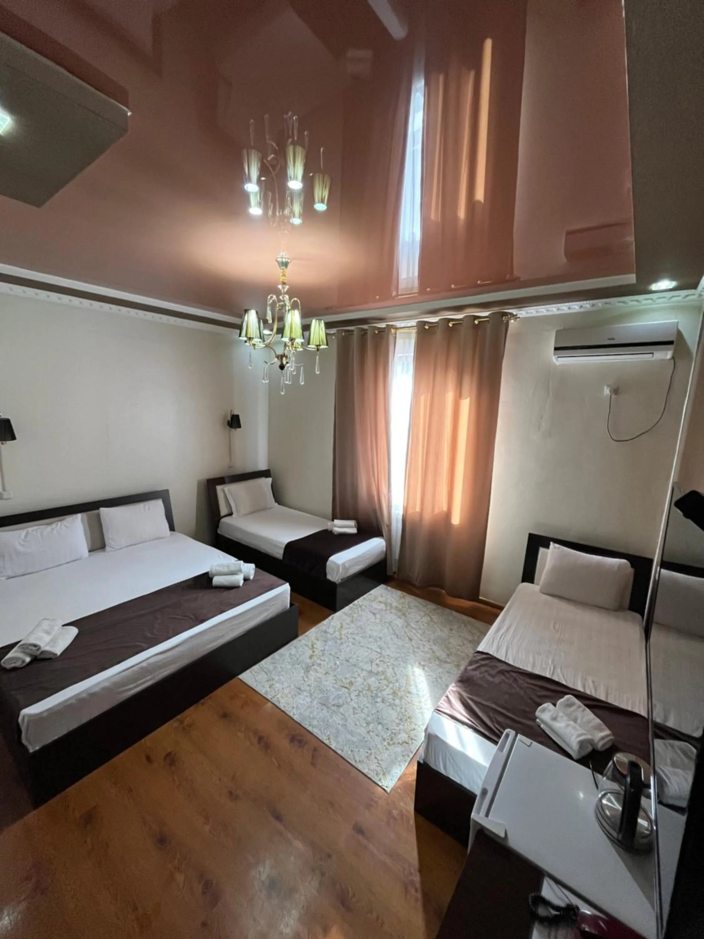 View (from property/room), Bed in Hotel Euro Asia Khiva in Ichan Qala