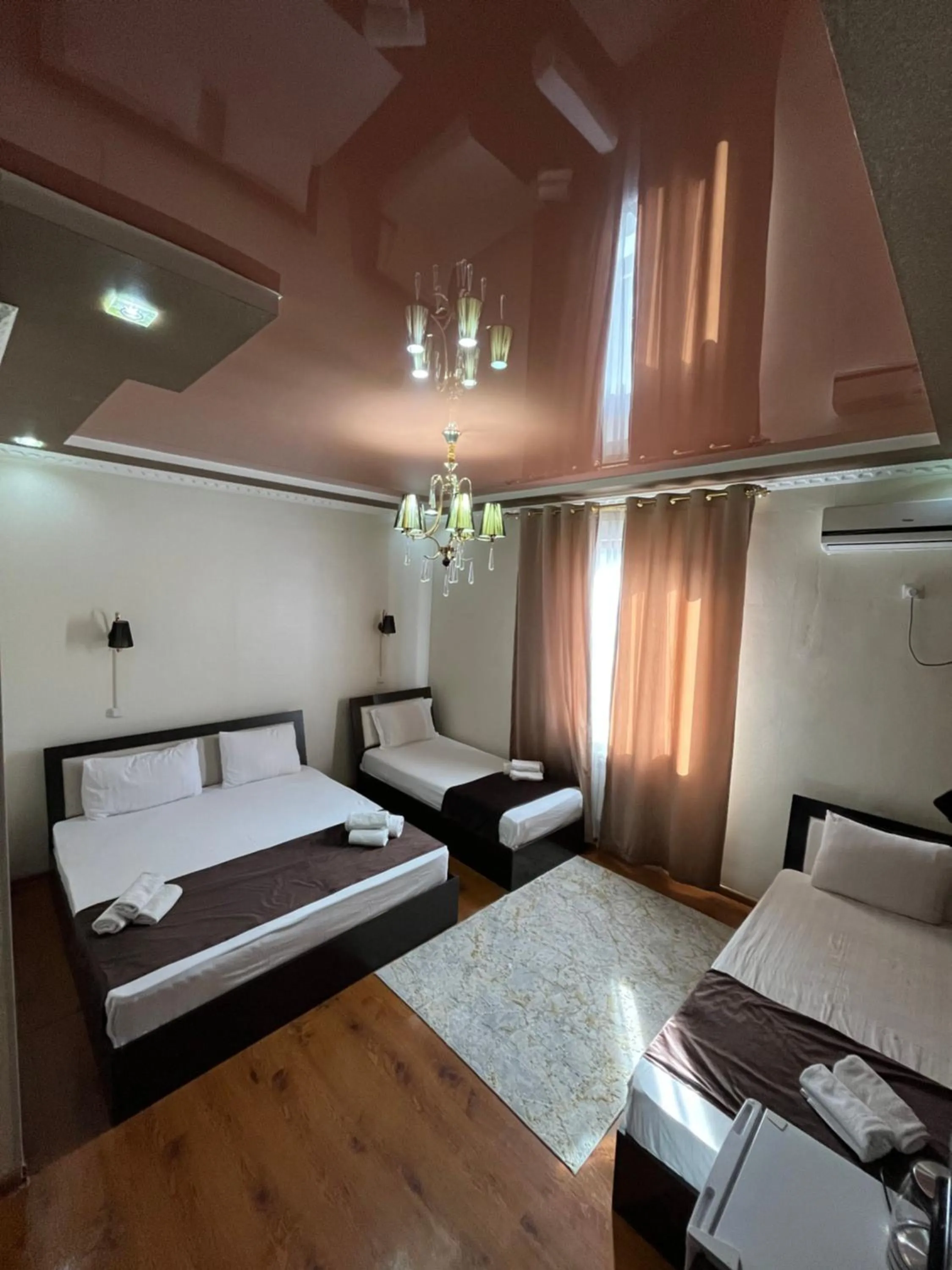 View (from property/room), Bed in Hotel Euro Asia Khiva in Ichan Qala