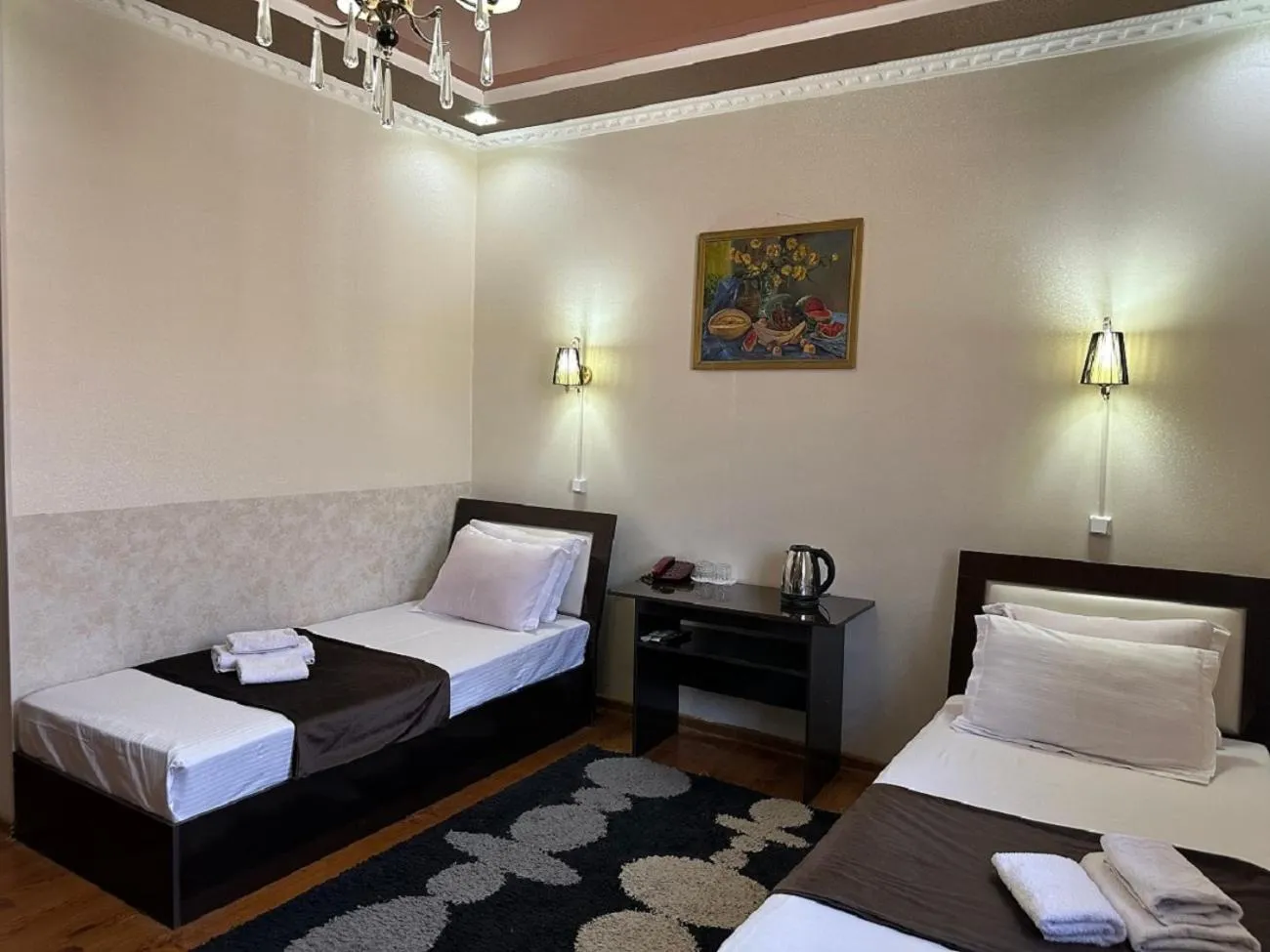 Photo of the whole room, Bed in Hotel Euro Asia Khiva in Ichan Qala