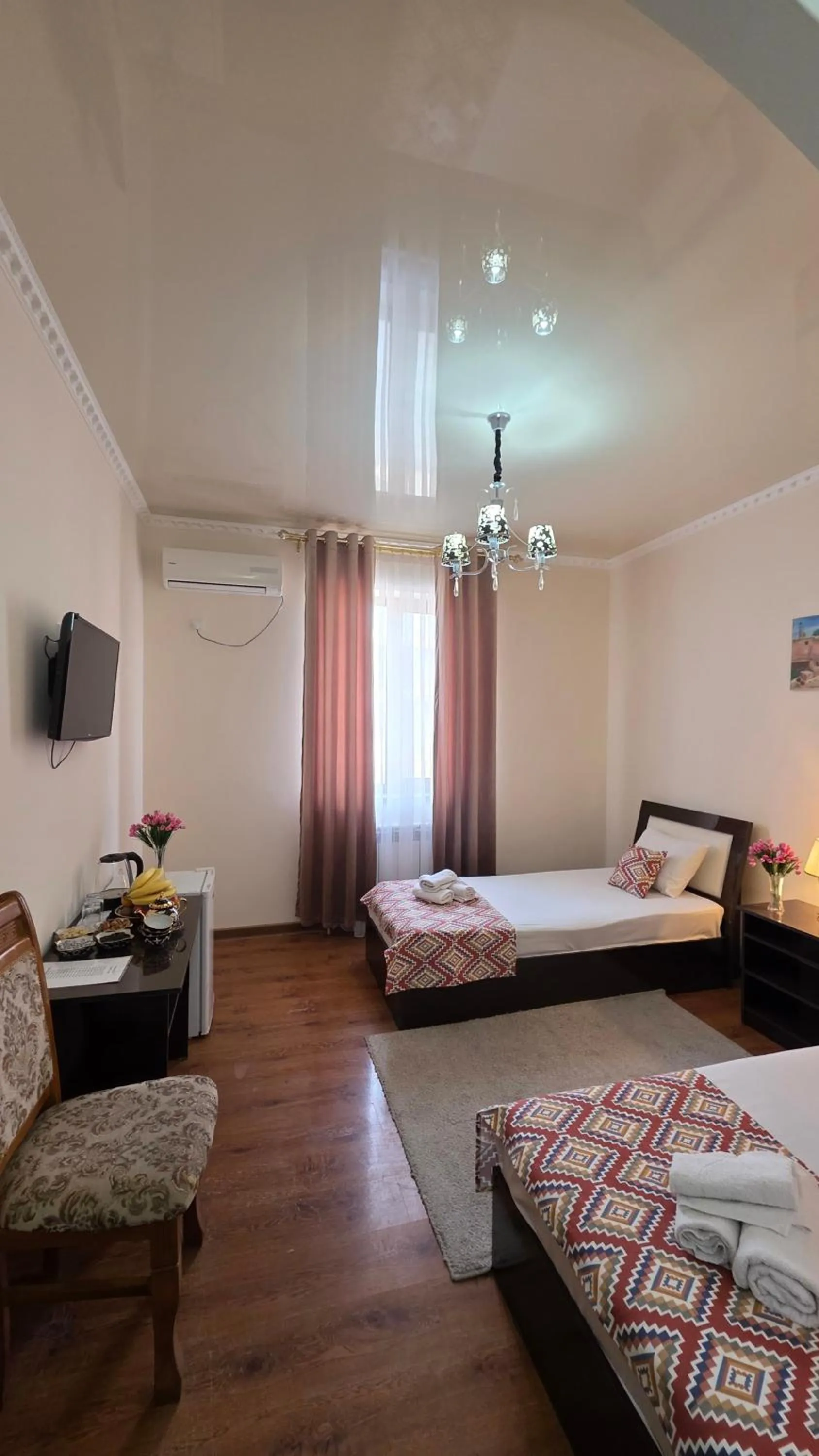 View (from property/room), Bed in Hotel Euro Asia Khiva - Ichan Qala