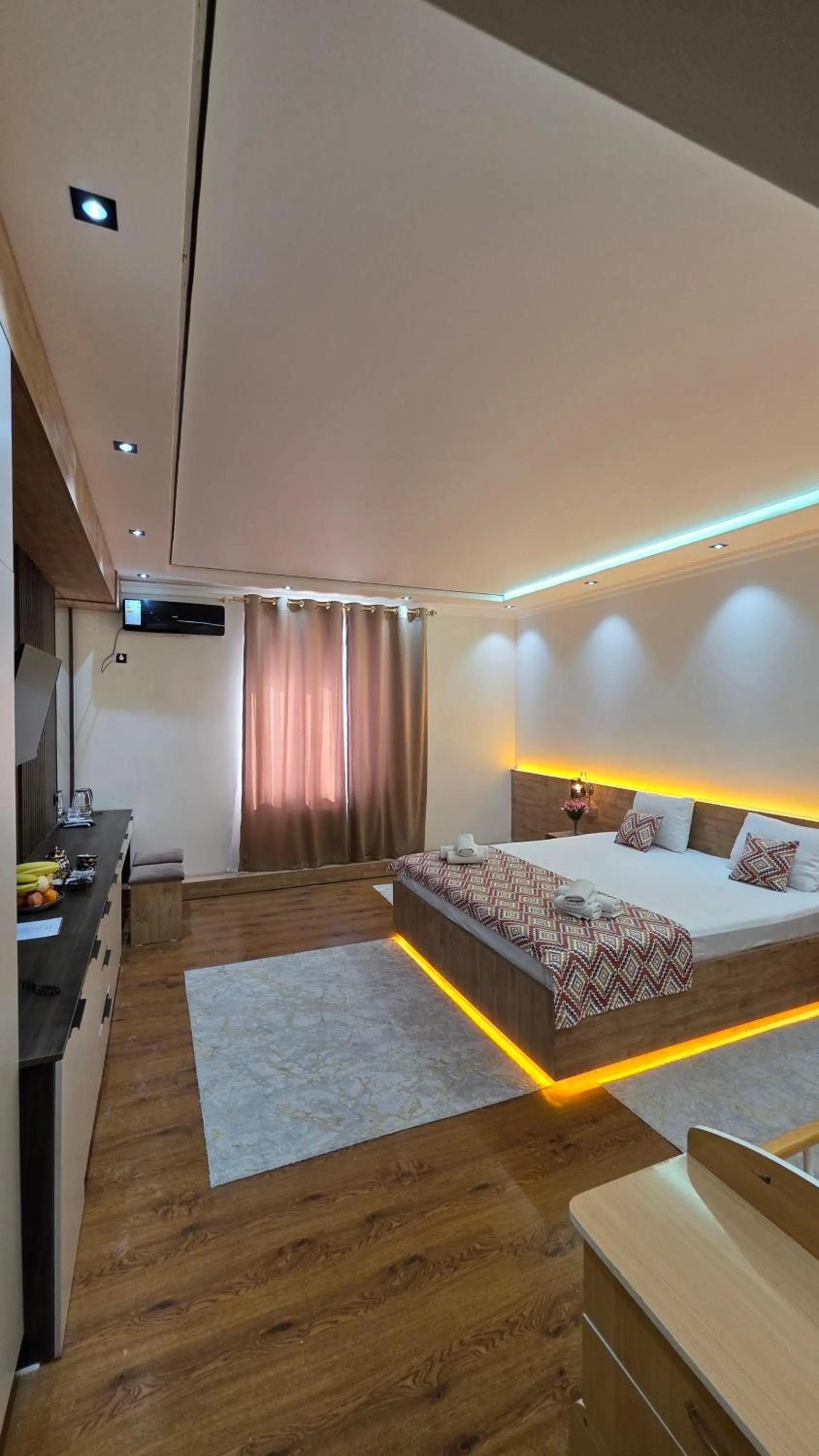 View (from property/room), Bed in Hotel Euro Asia Khiva - Ichan Qala