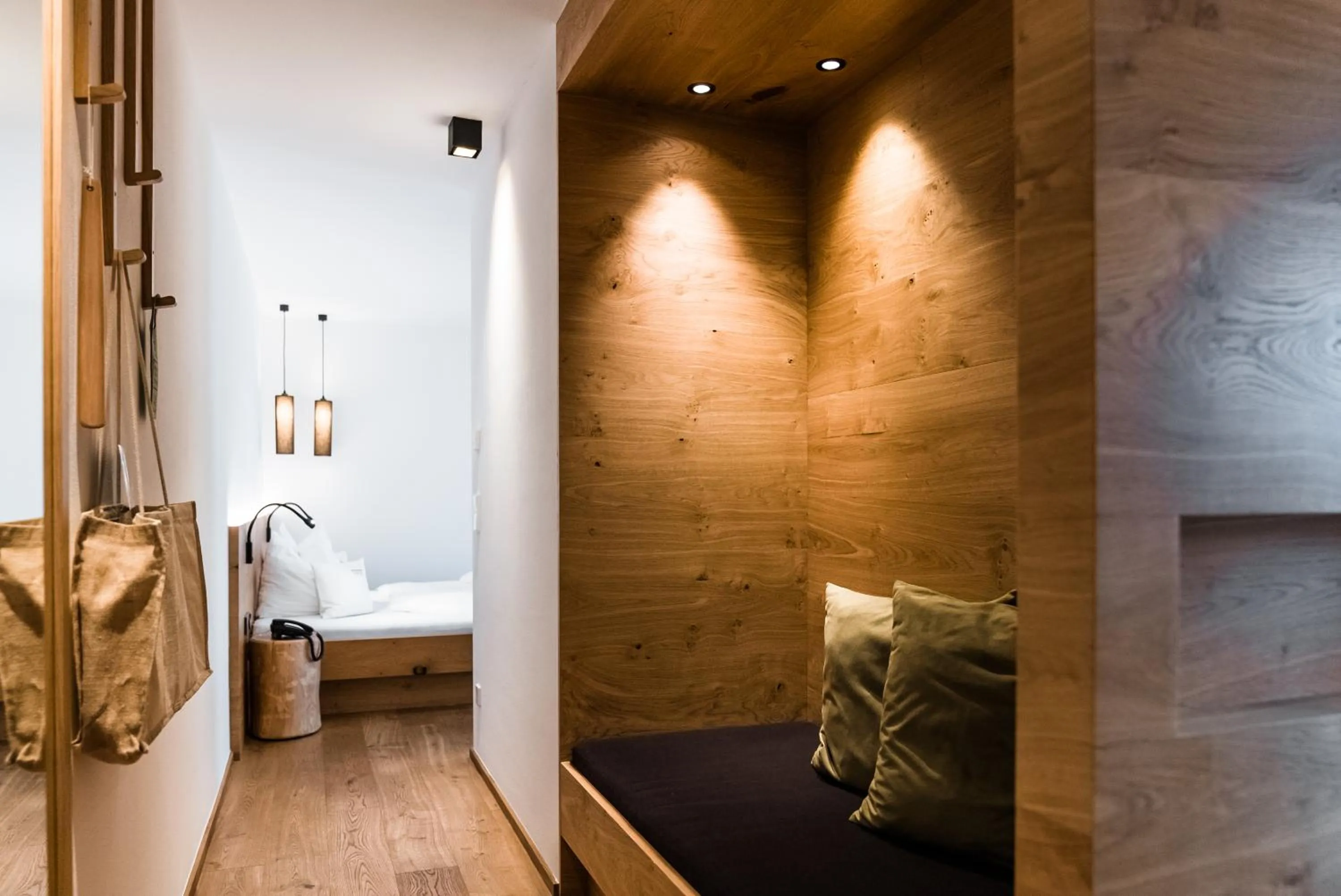 Bedroom, Bed in JOAS natur.hotel.b&b