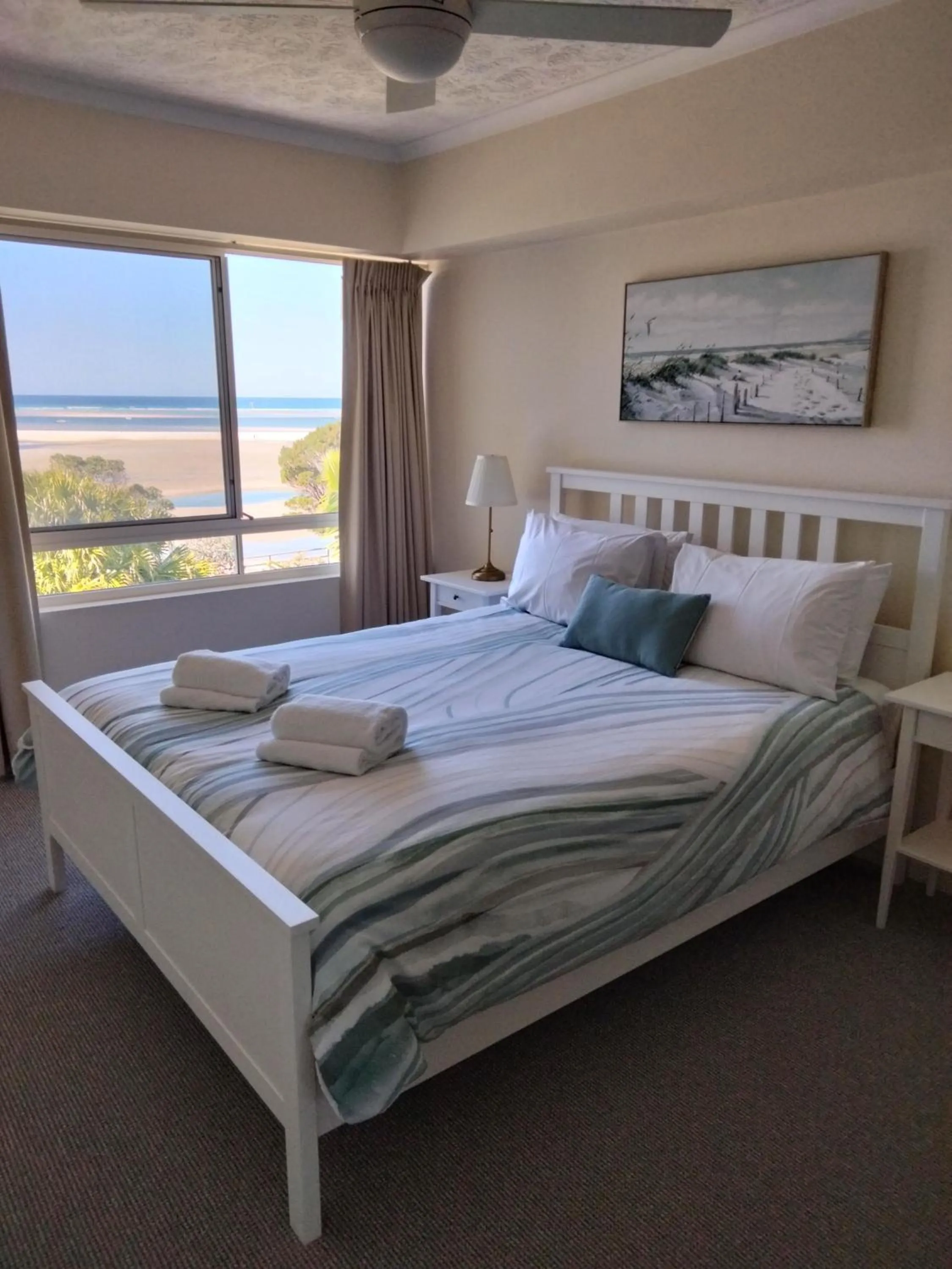 Bed in Moorings Beach Resort