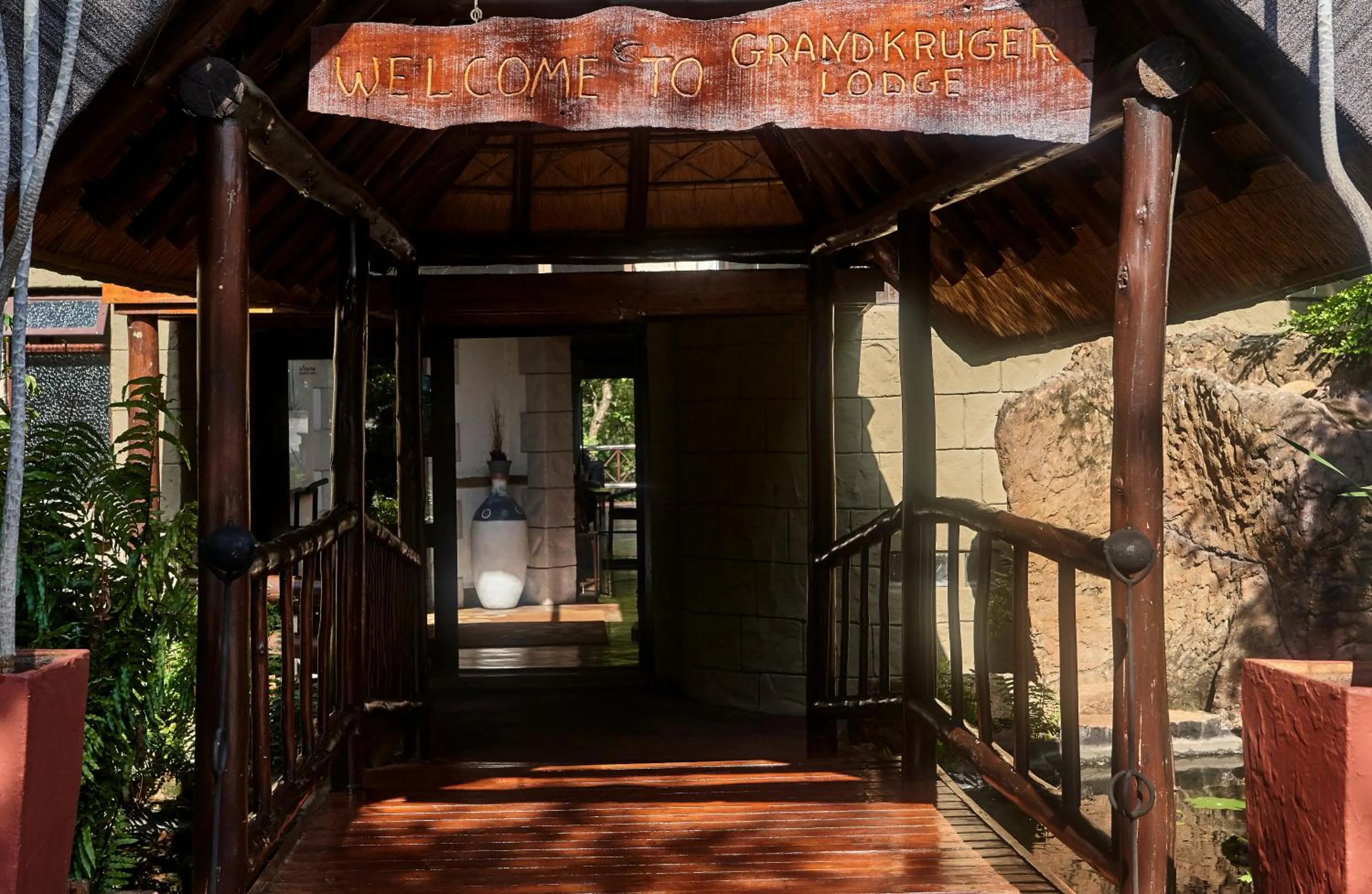 Facade/entrance in Grand Kruger Lodge and Spa