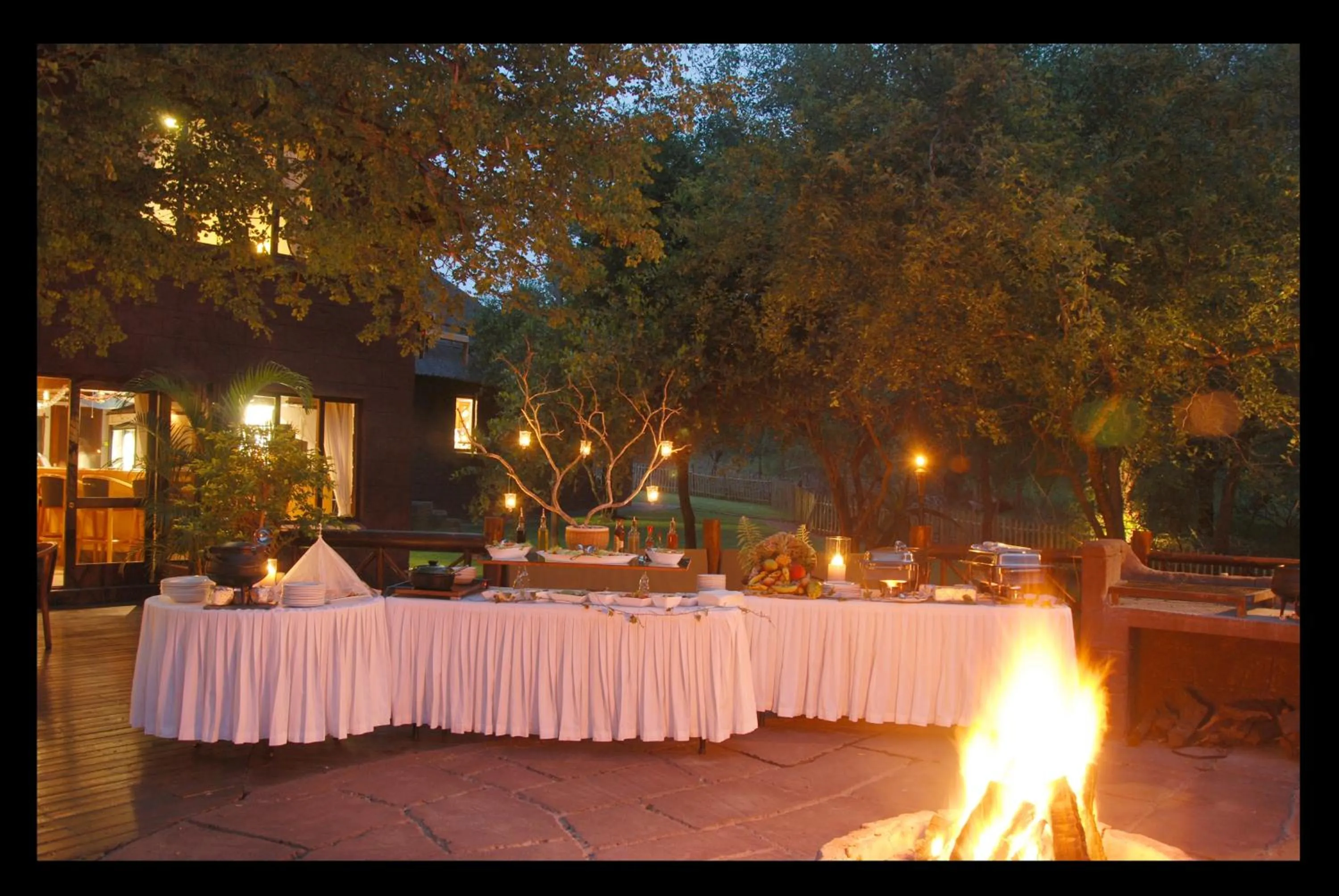Dining area in Grand Kruger Lodge and Spa