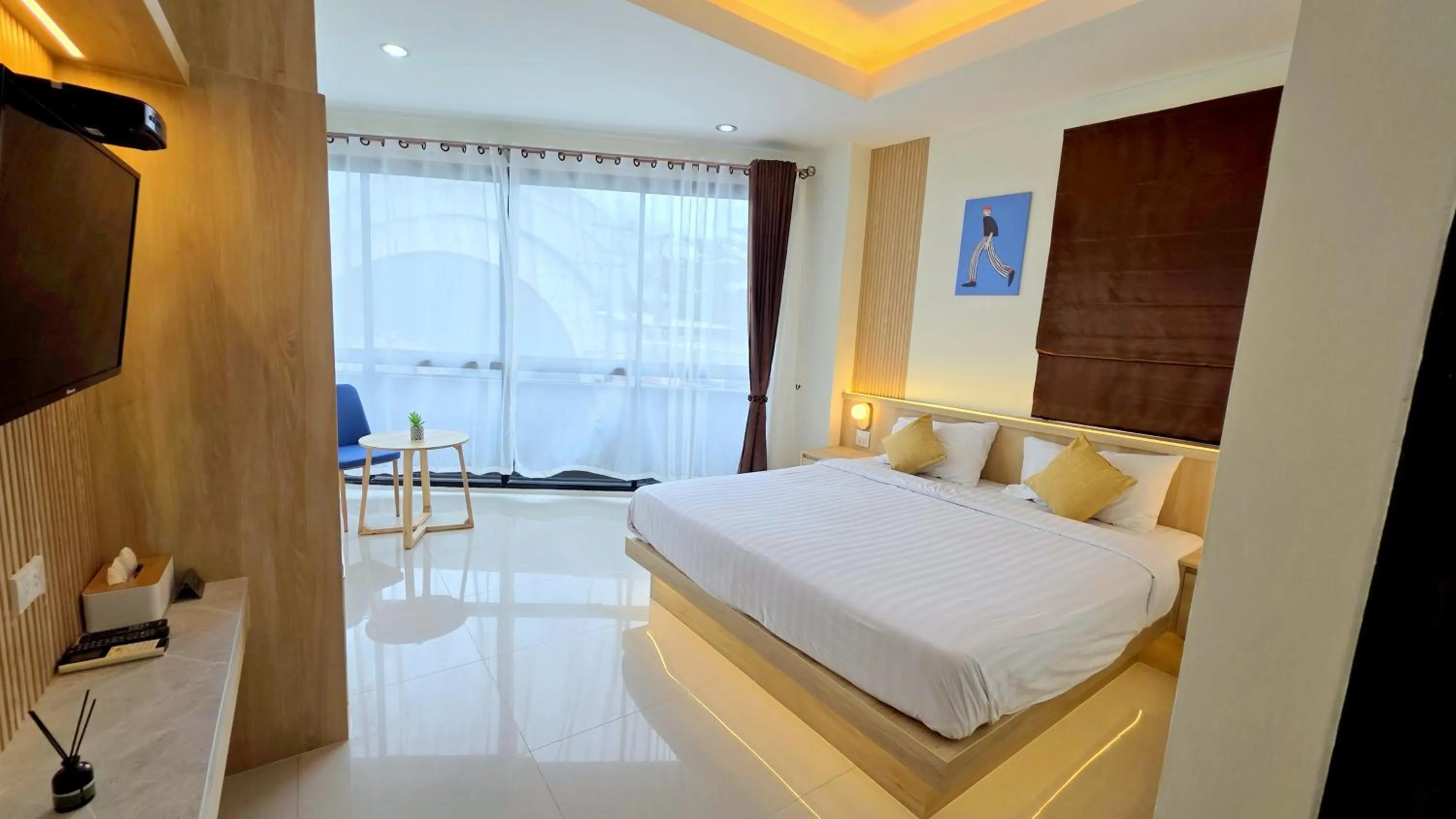 Bed in Samed Port View