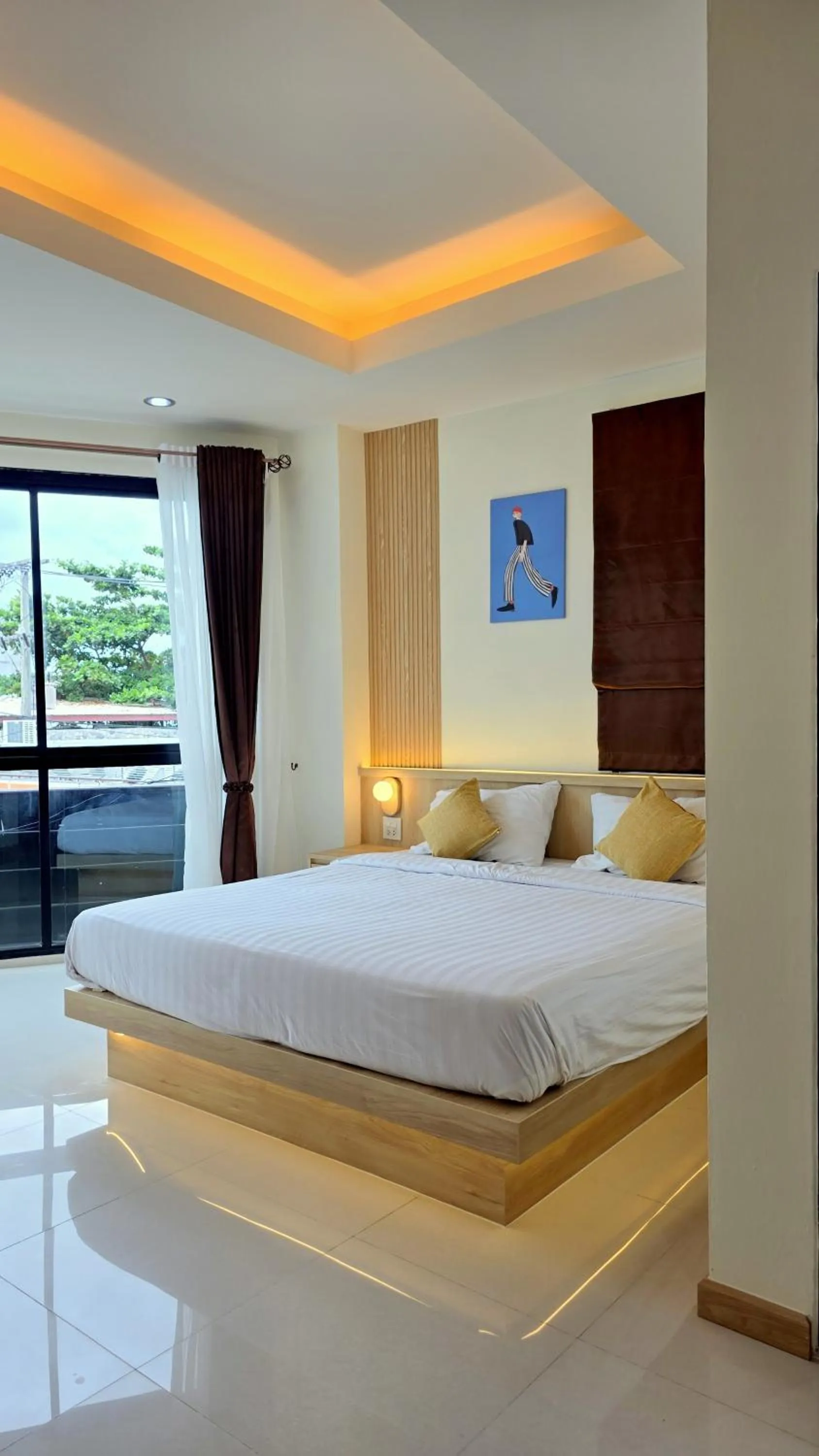 Bedroom, Bed in Samed Port View