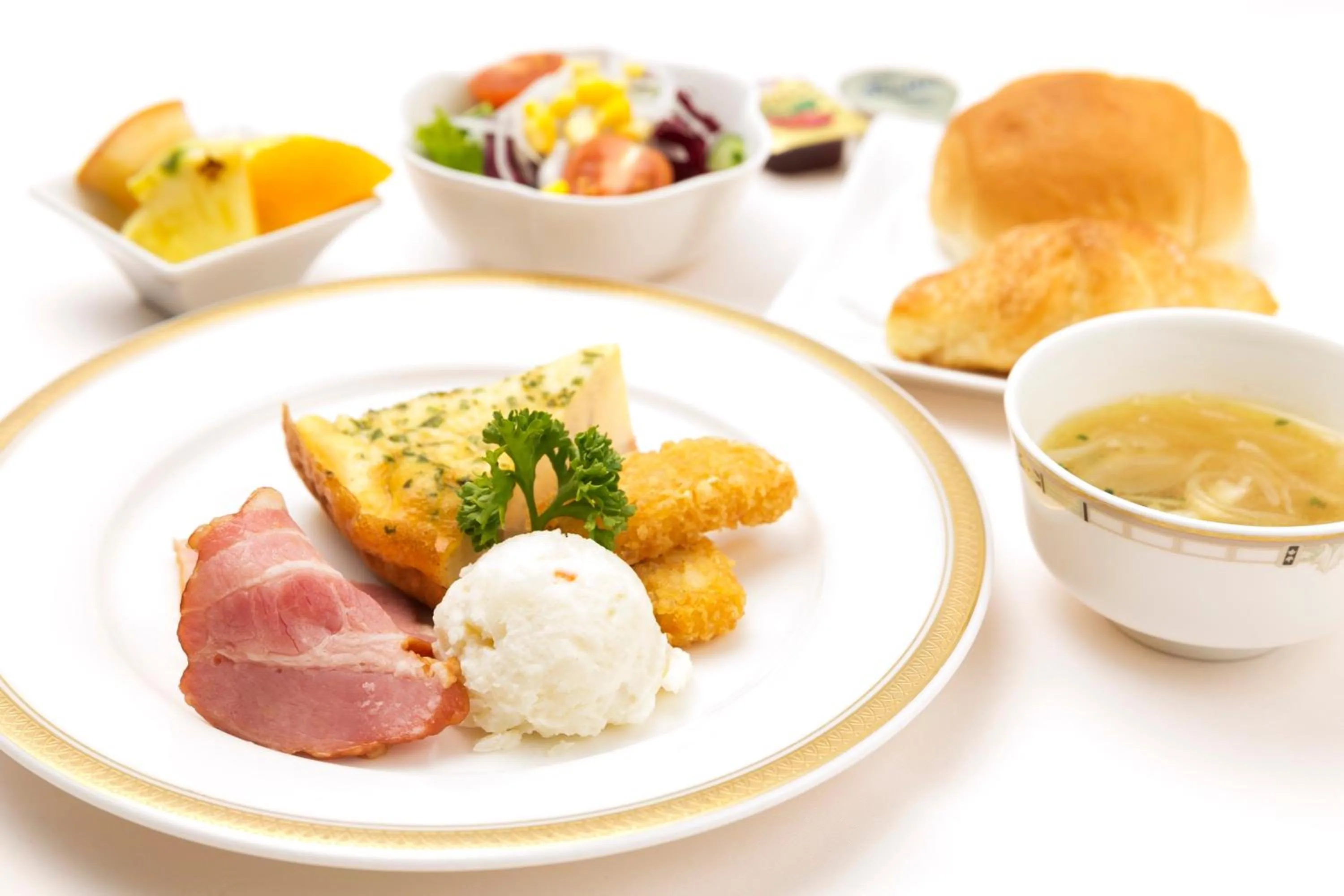 American breakfast in Hotel Sunshine Tokushima