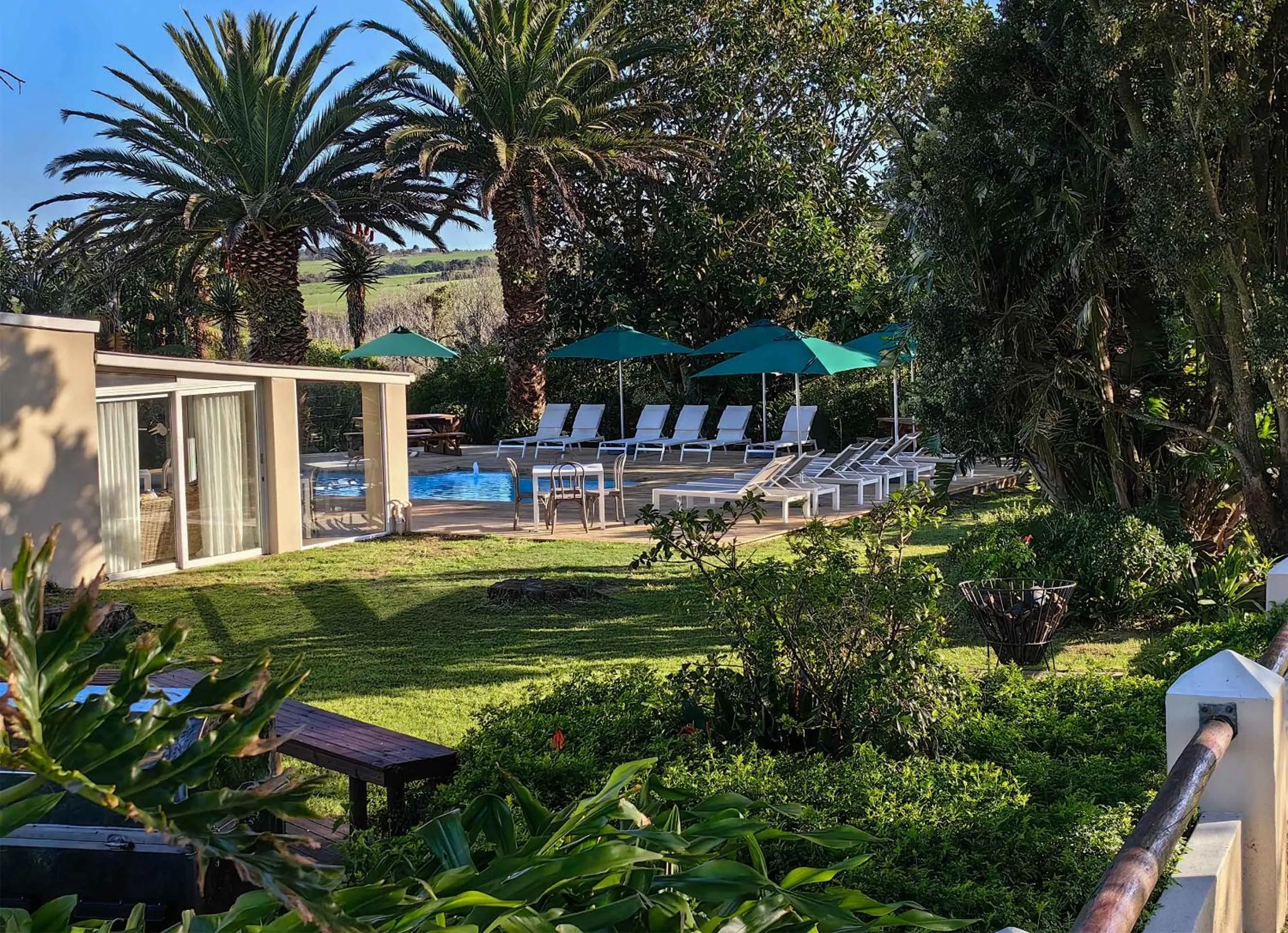 Garden view in Oyster Bay Lodge