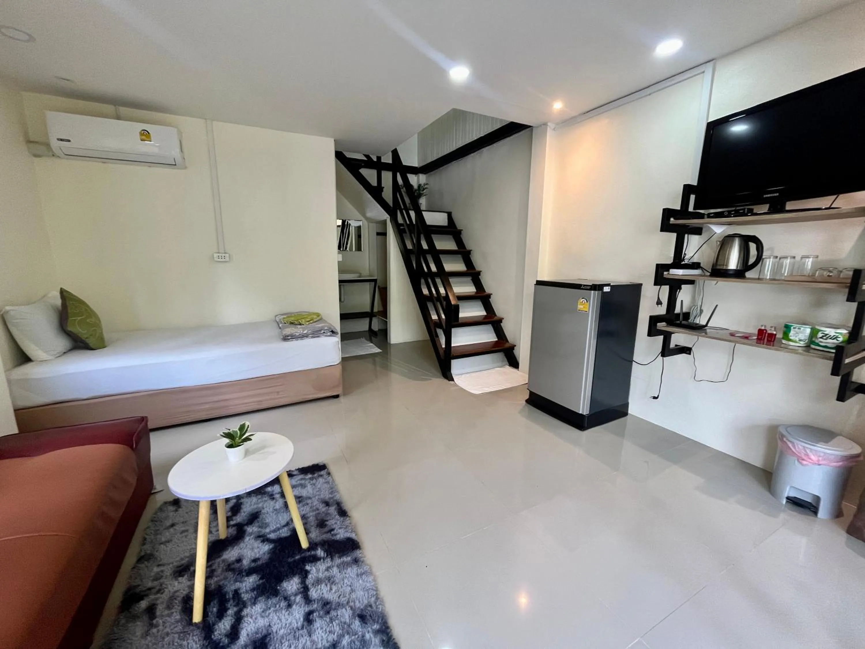 Bed in Koh Mook Garden Beach Resort