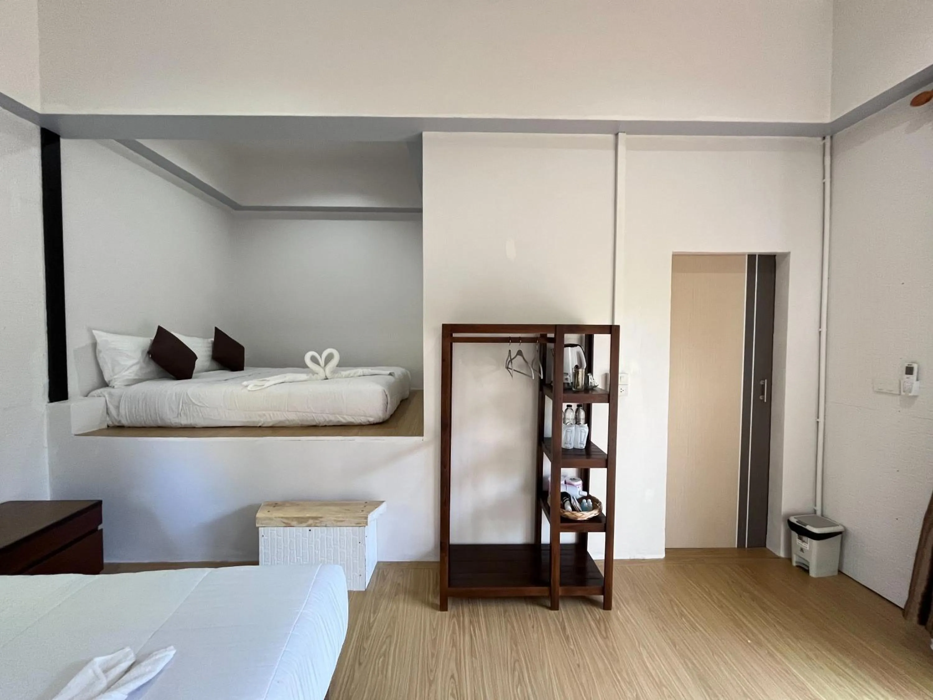 Bed in Koh Mook Garden Beach Resort