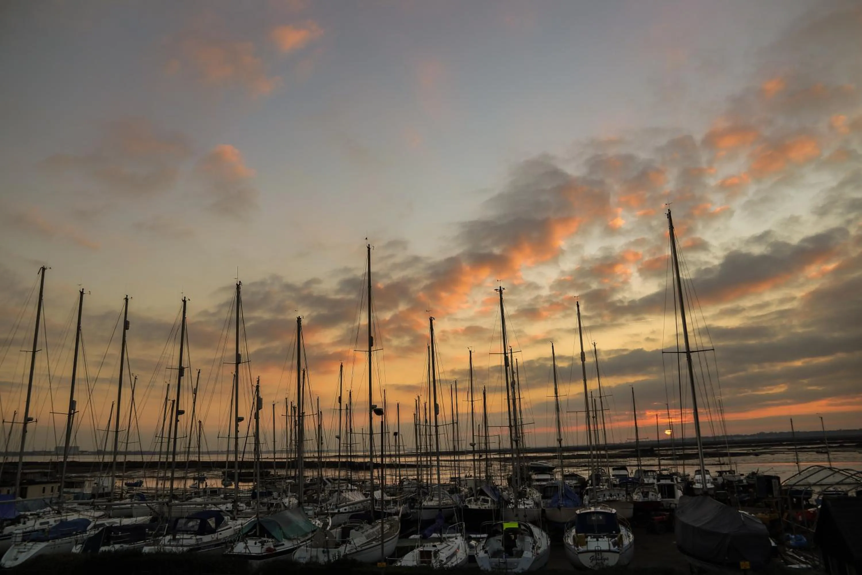 Sunset in The Victory at Mersea