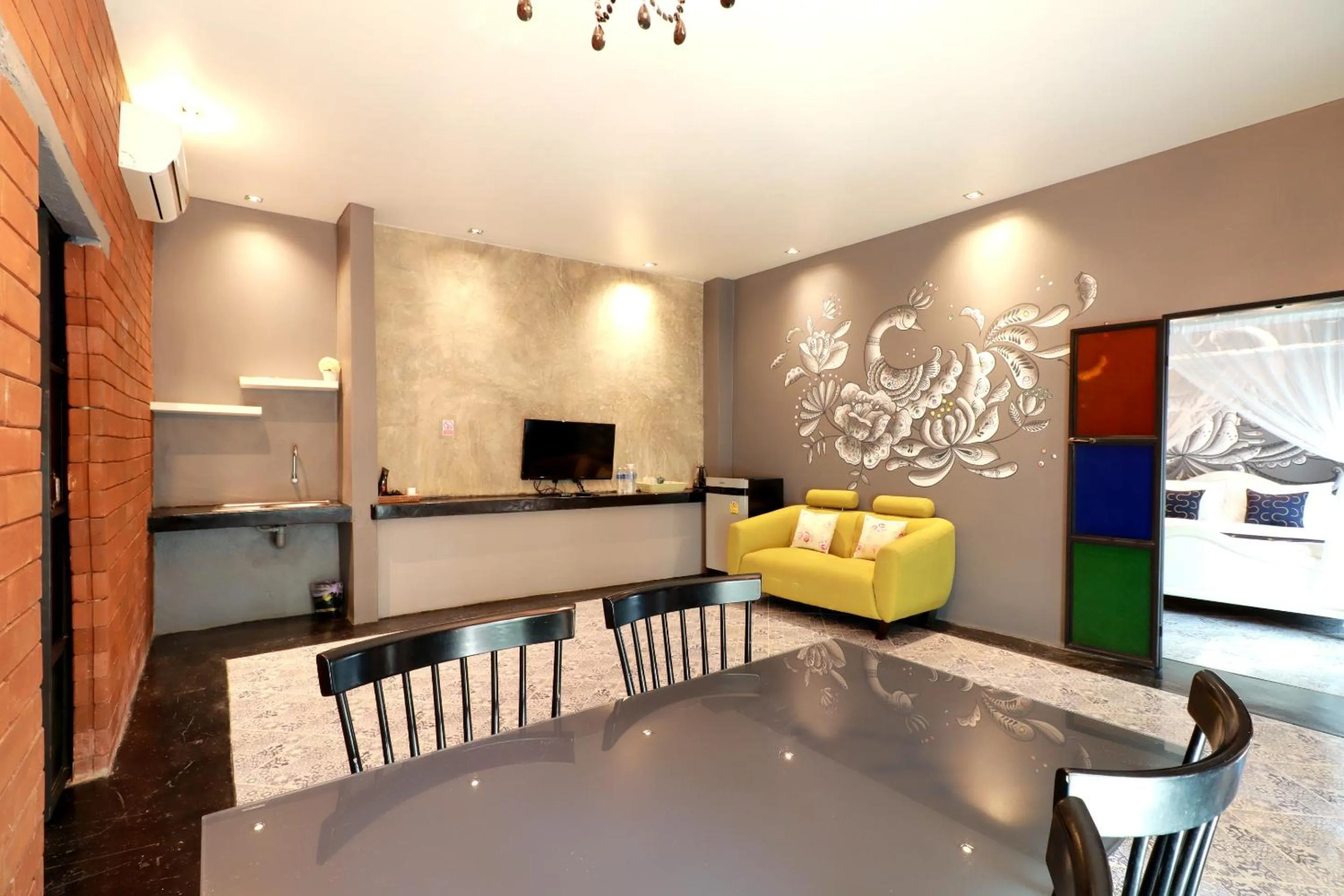 Living room in Capital O 469 At Nata Chiangmai Chic View