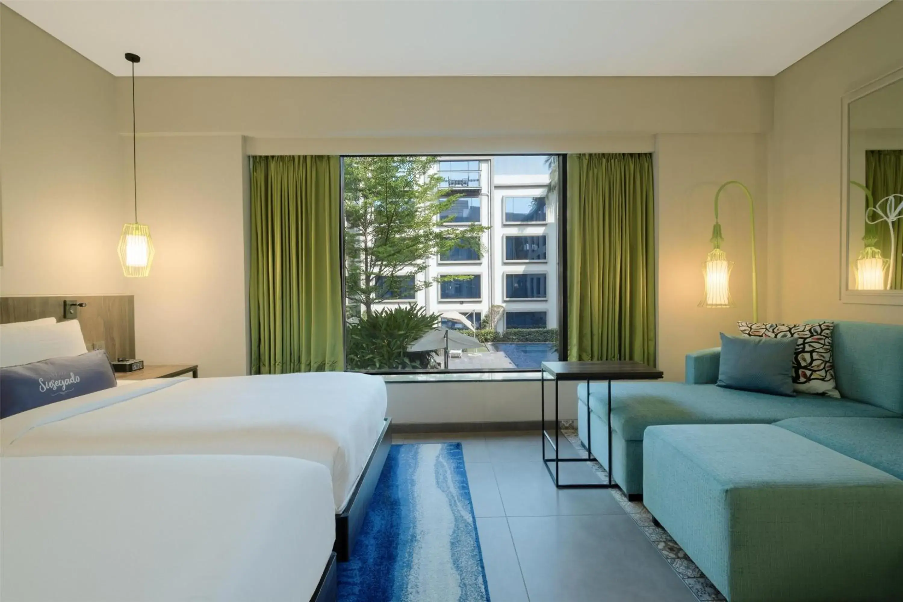 Twin Room with Pool View in Hyatt Centric Candolim Goa Twin Room with Pool View in Hyatt Centric Candolim Goa