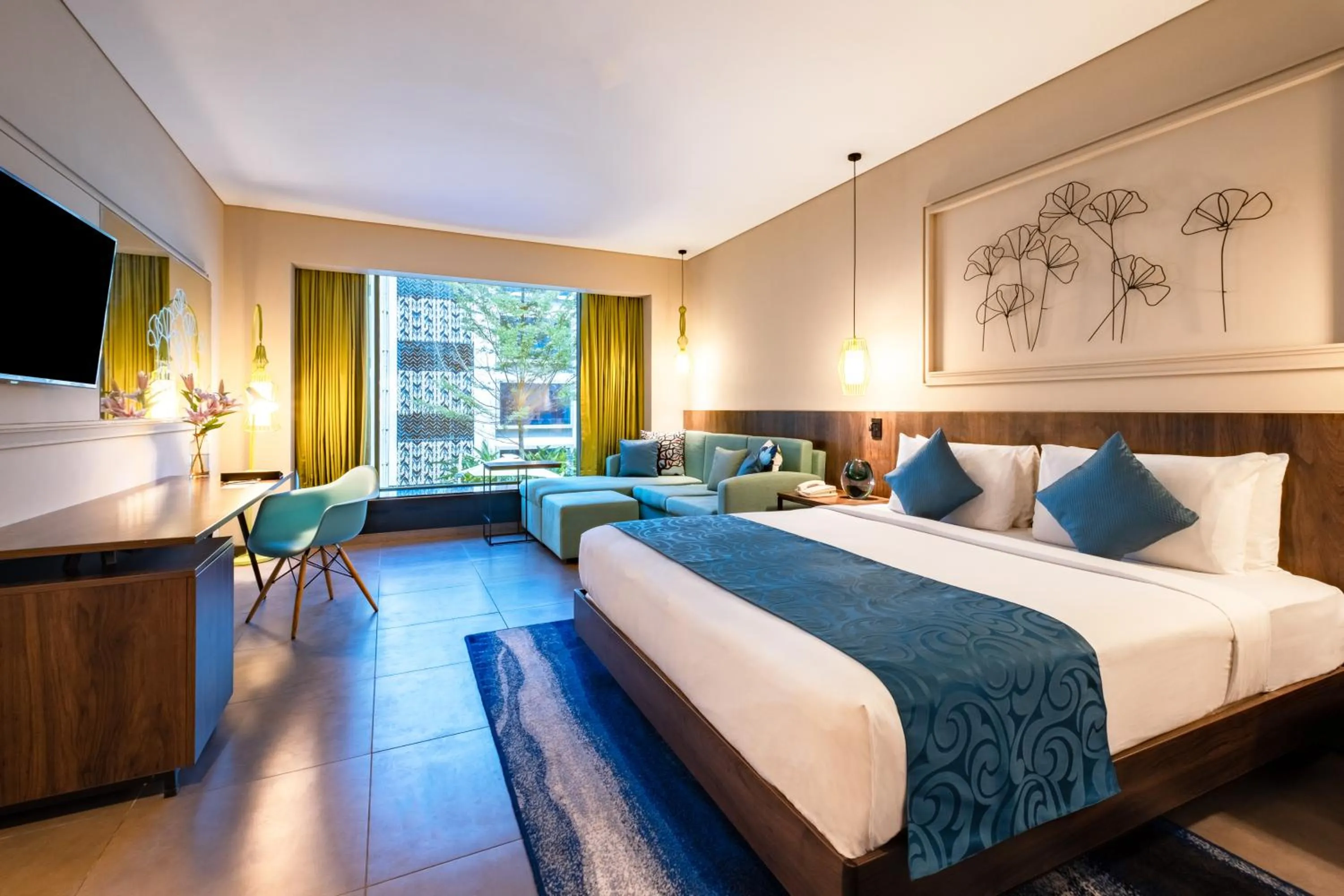 Photo of the whole room, Bed in Hyatt Centric Candolim Goa