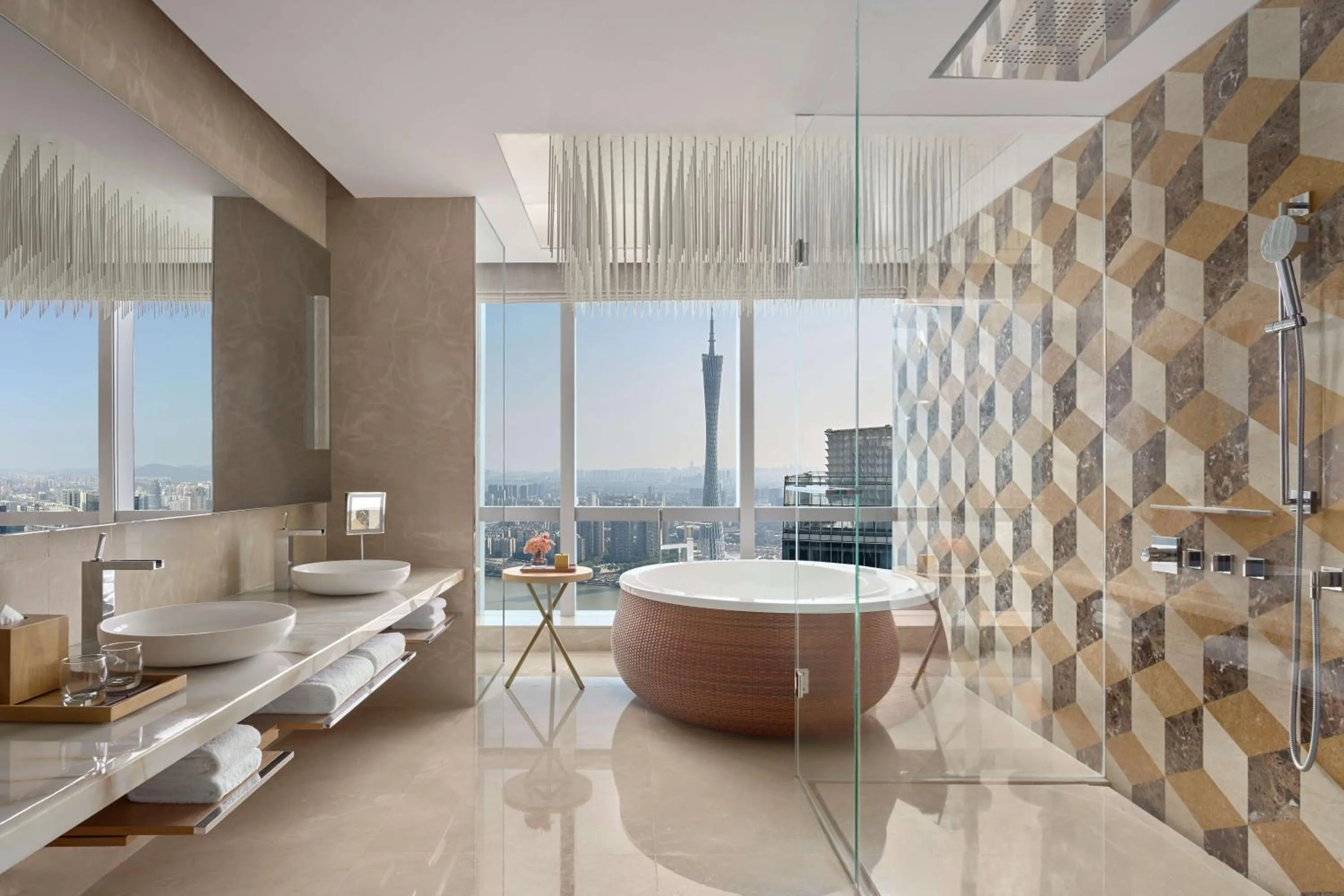 Bathroom in Park Hyatt Guangzhou