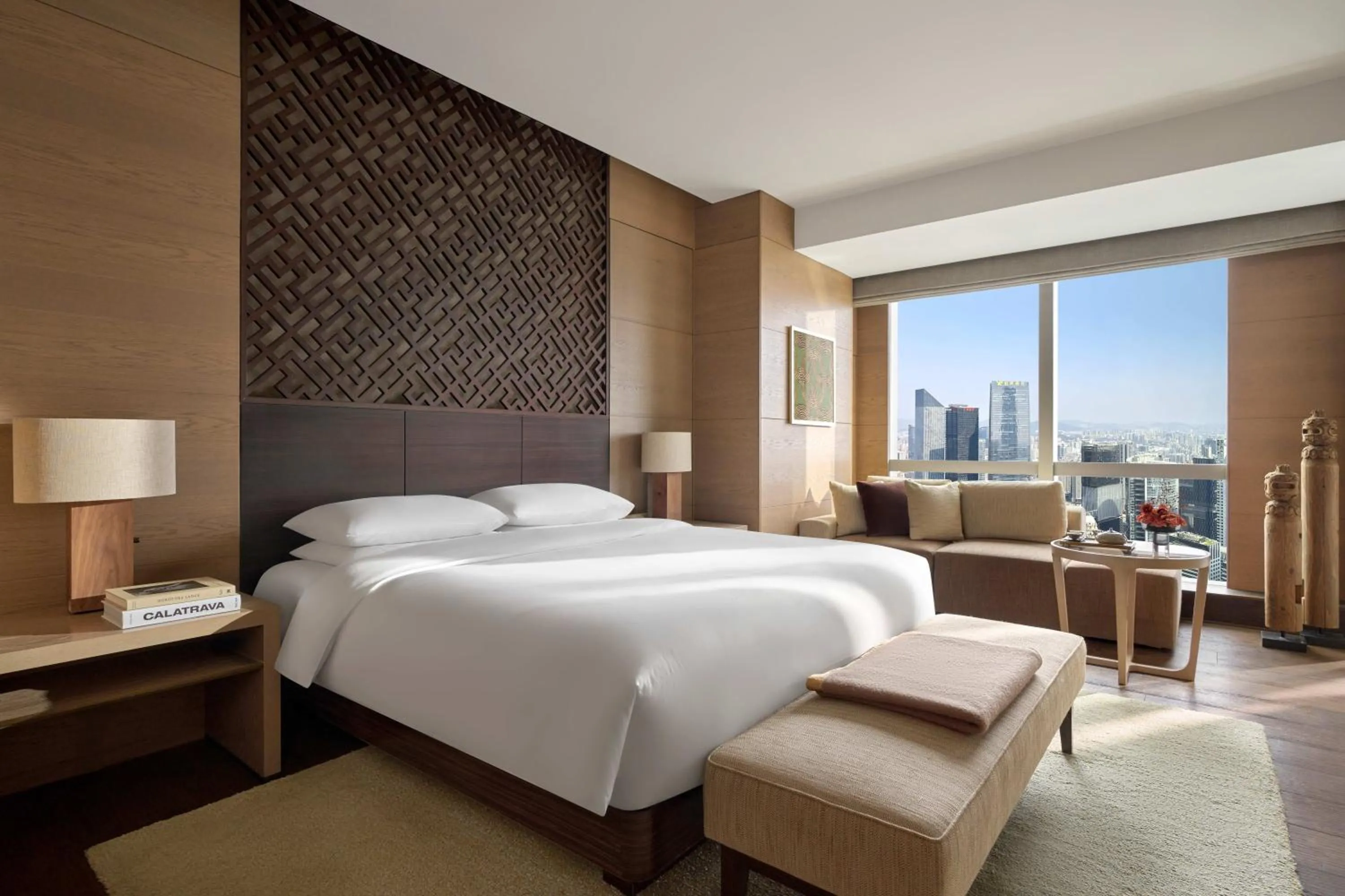 Bed in Park Hyatt Guangzhou