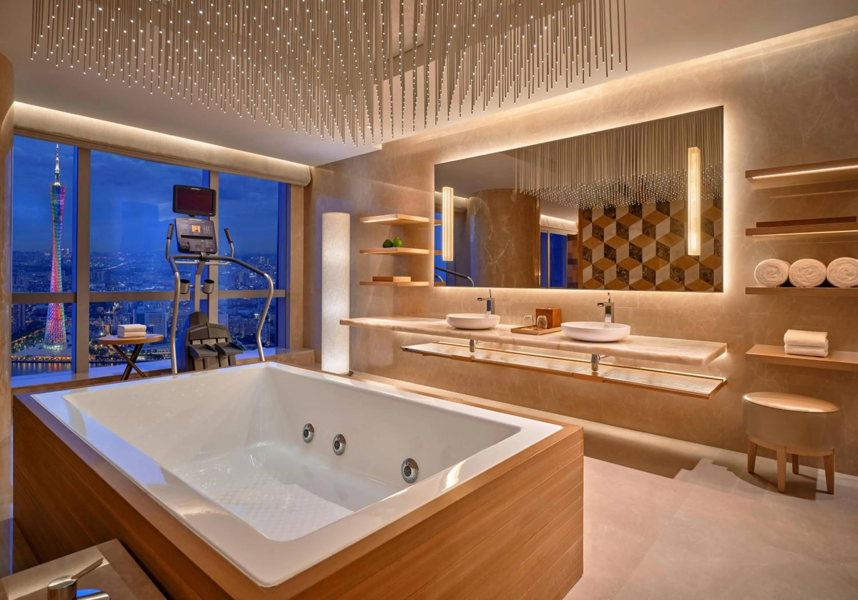 Bathroom in Park Hyatt Guangzhou