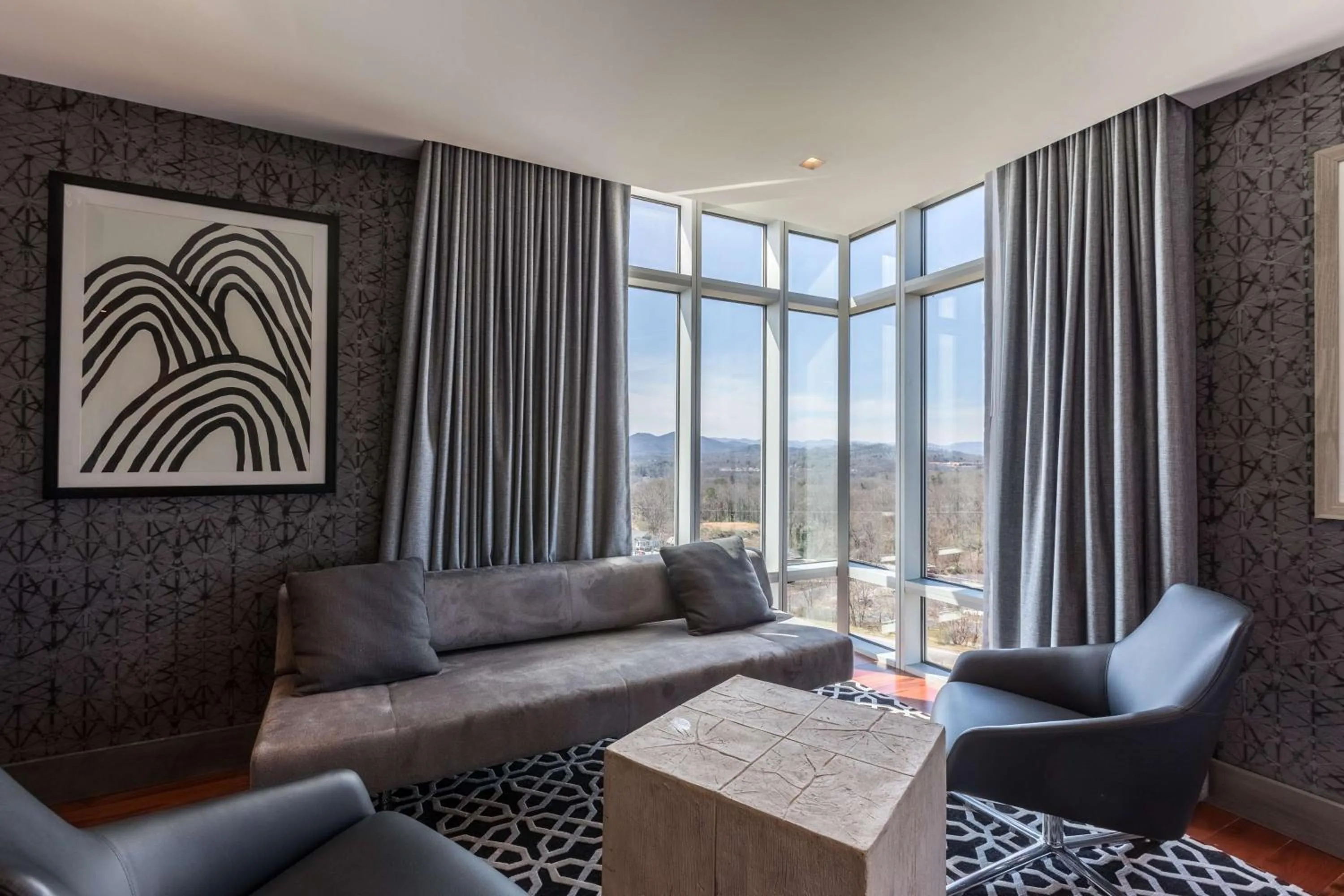 Living room in DoubleTree by Hilton Asheville Downtown