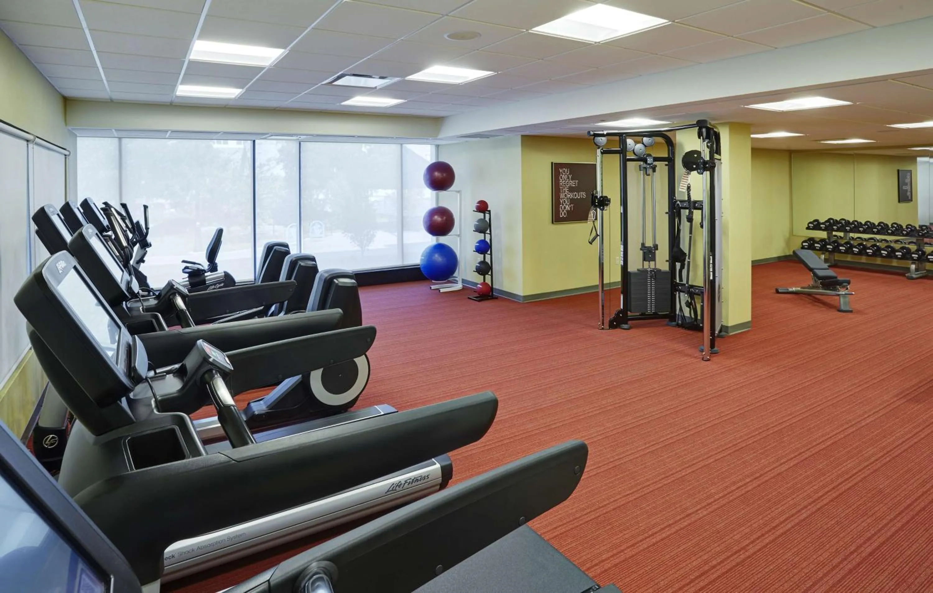 Fitness centre/facilities in Hyatt Place Bloomington Indiana