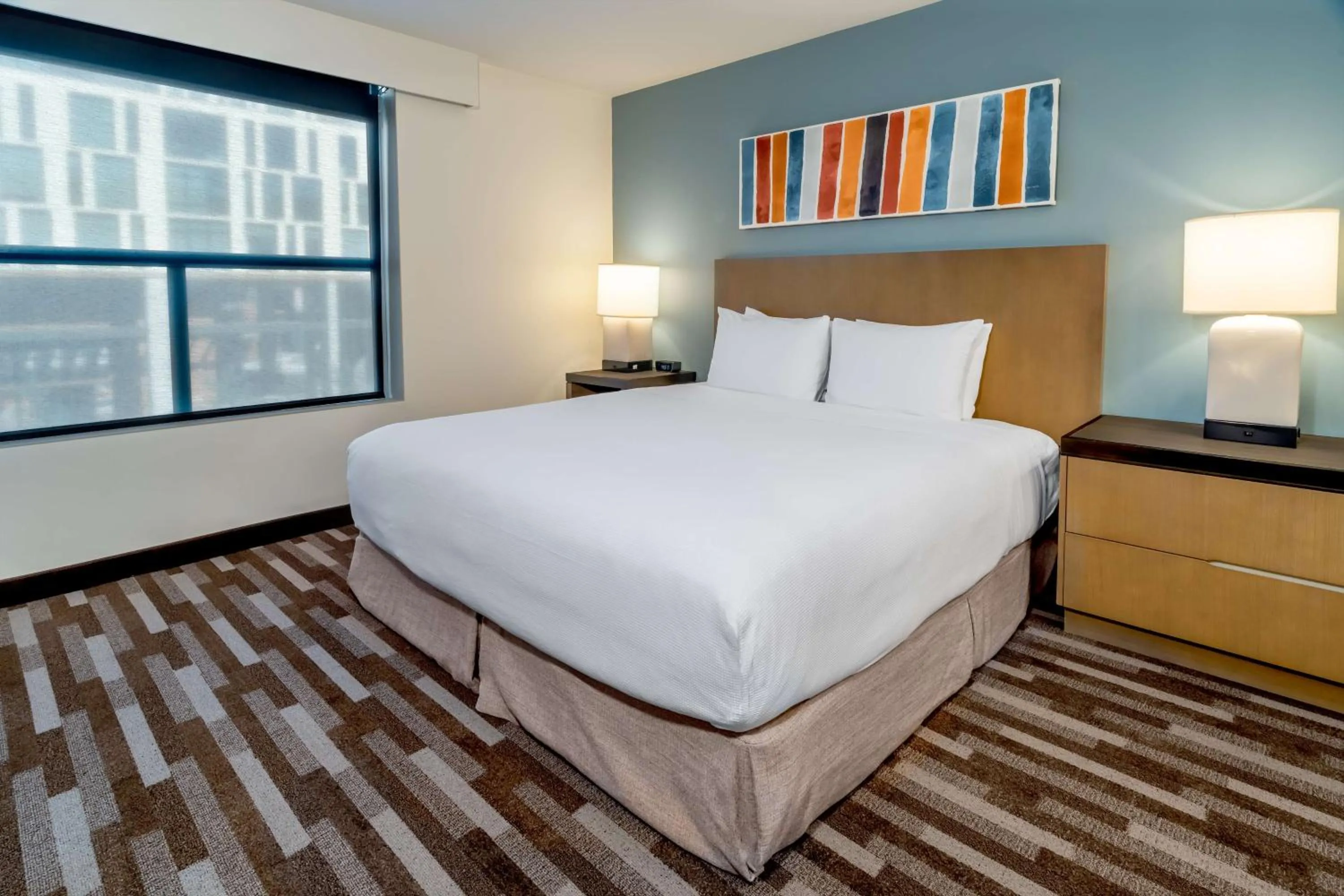 Photo of the whole room, Bed in Hyatt House Salt Lake City Downtown