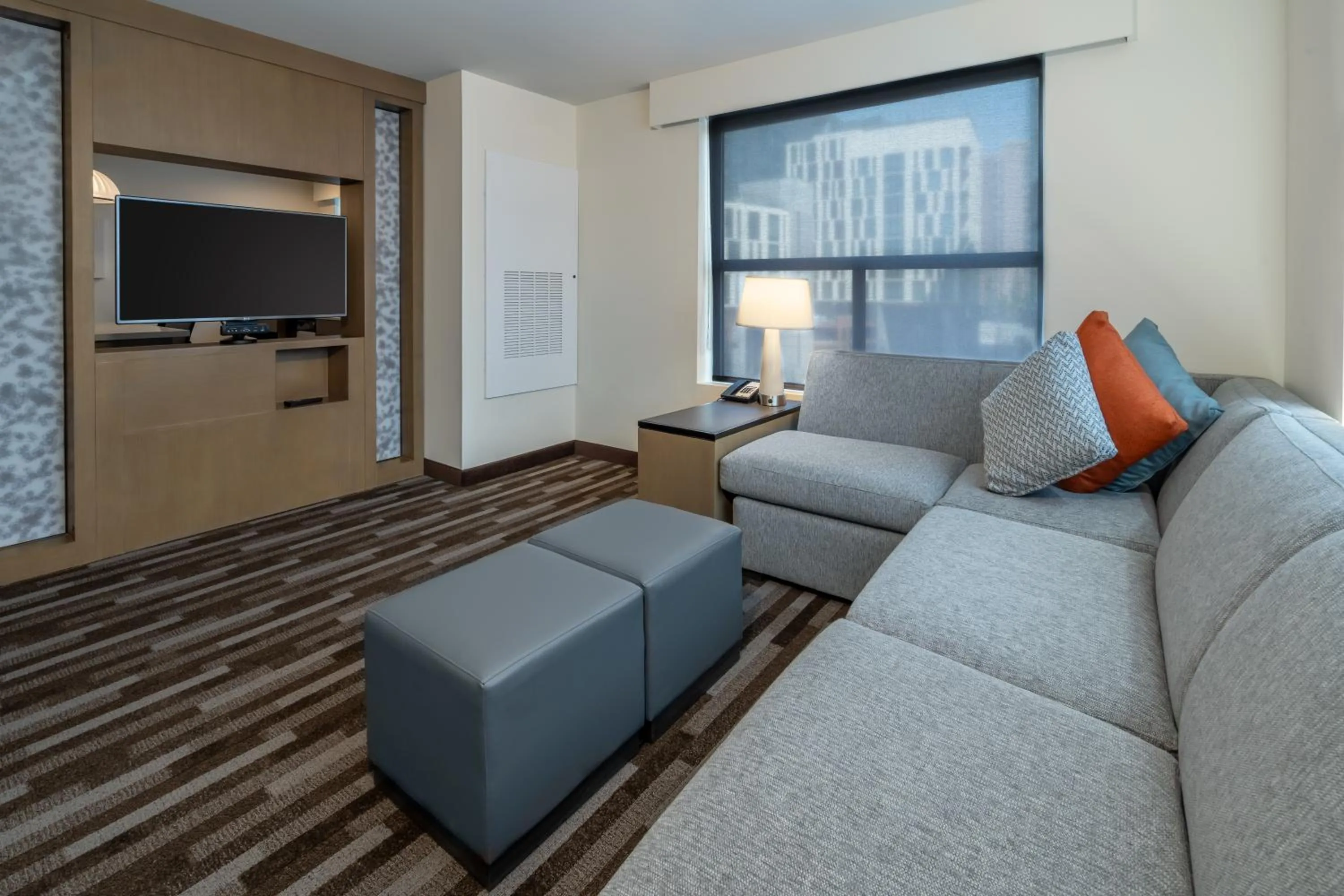 Living room in Hyatt House Salt Lake City Downtown