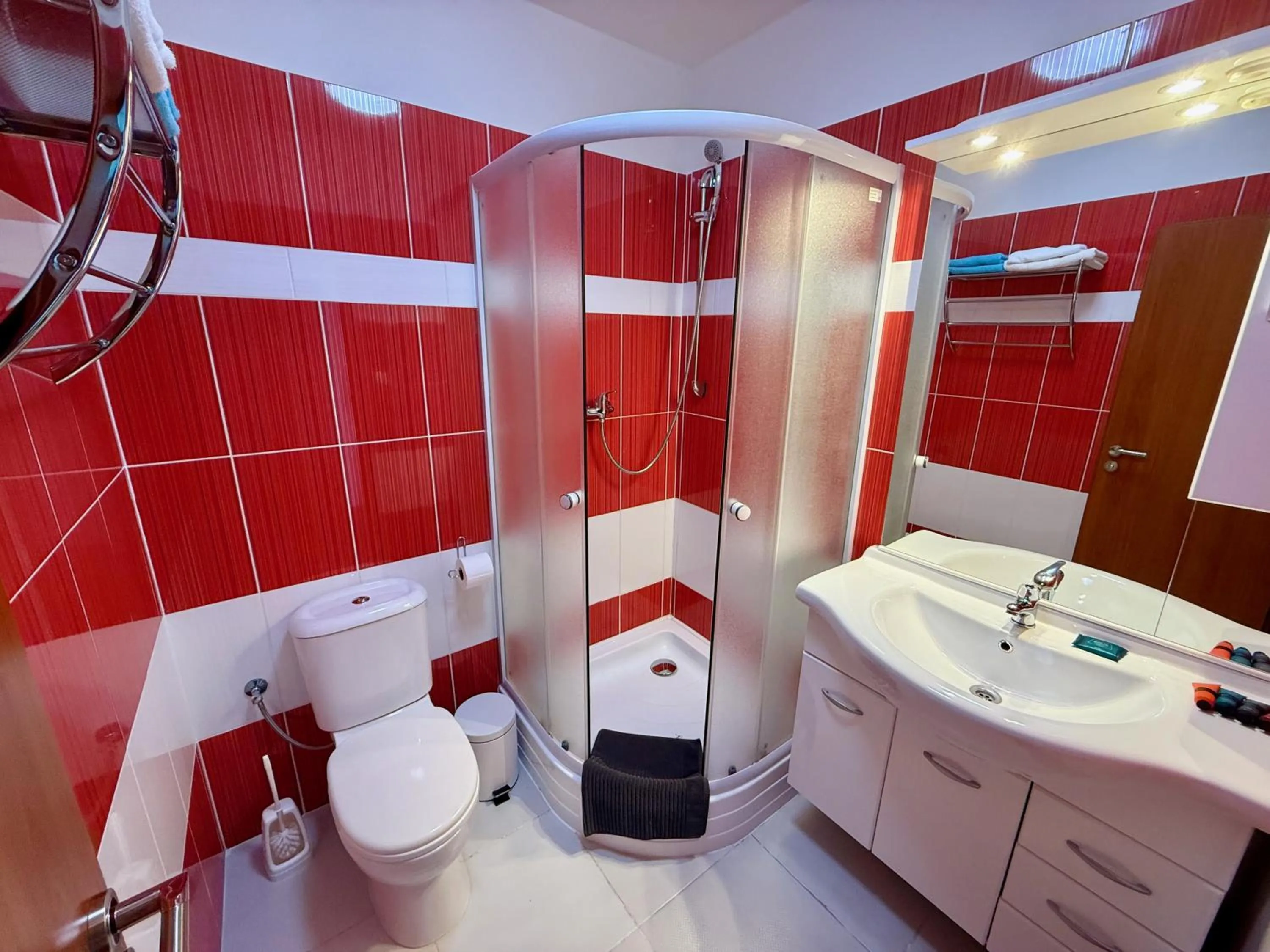 Shower in Hotel CAVOK letiště Příbram