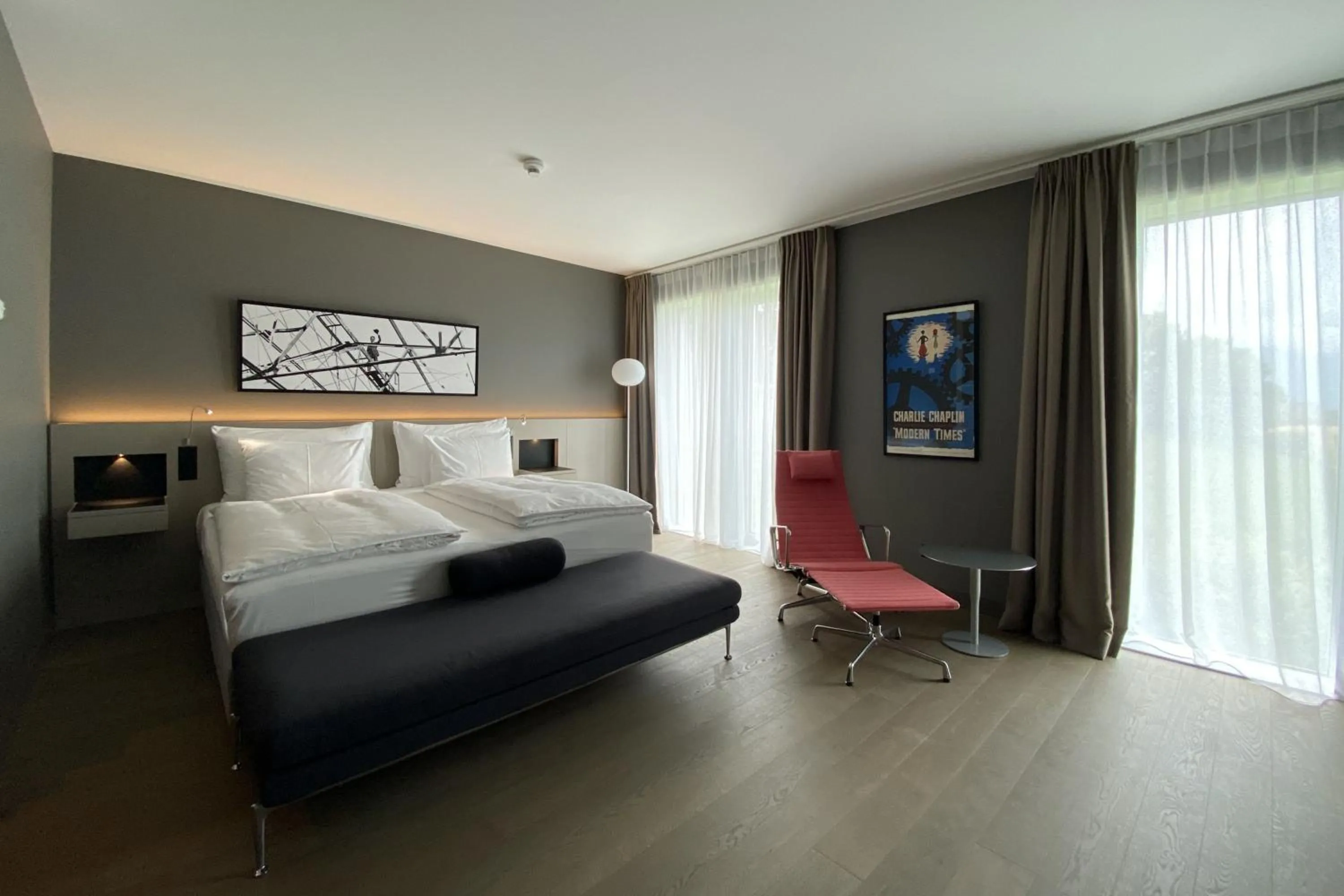 Bedroom, Bed in Modern Times Hotel, Vevey, A Tribute Portfolio Hotel