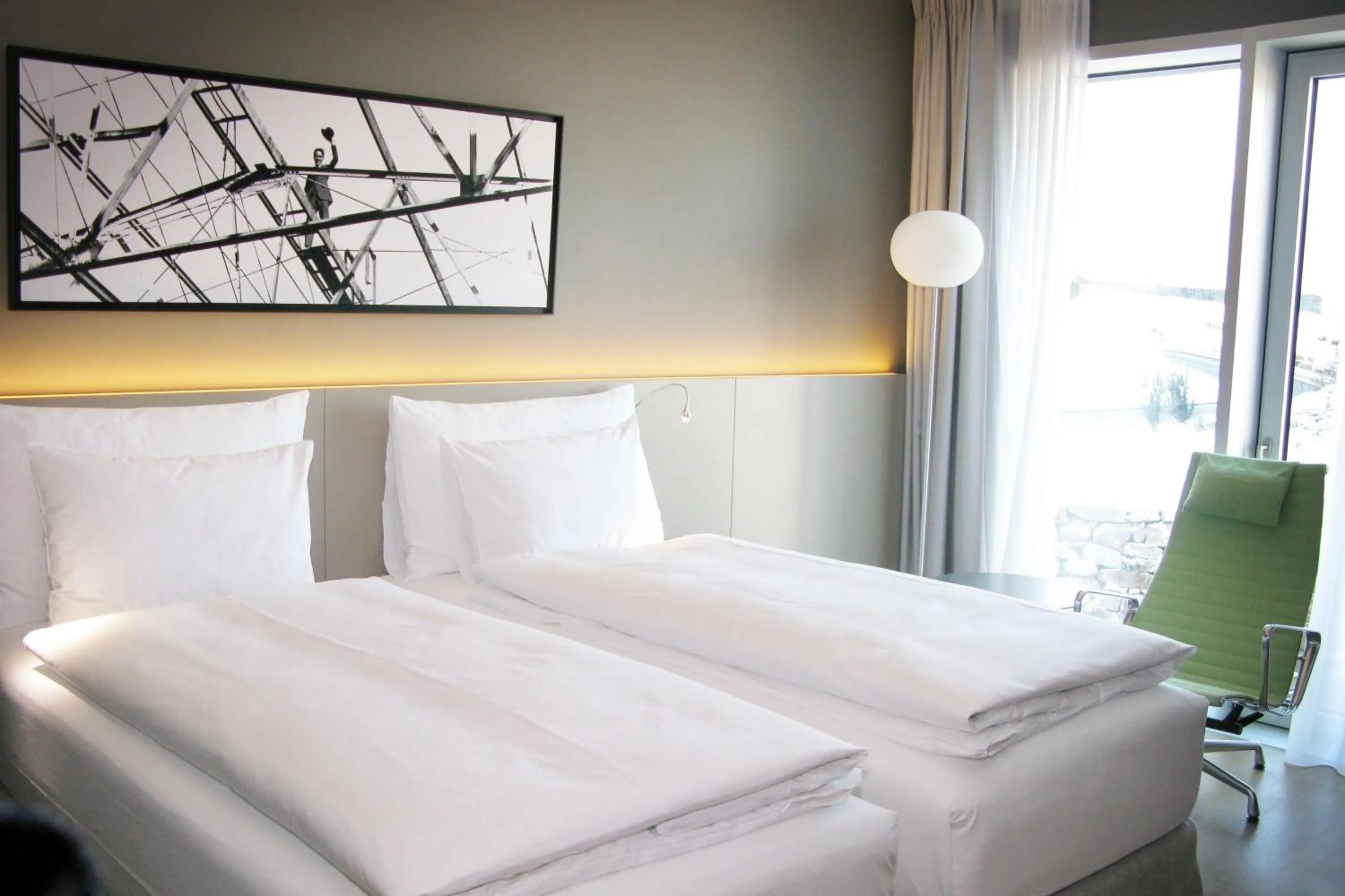 Photo of the whole room, Bed in Modern Times Hotel, Vevey, A Tribute Portfolio Hotel