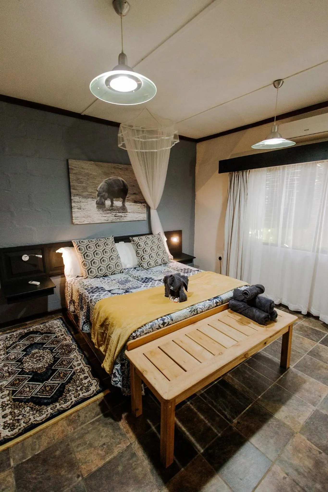 Bed in Umlilo Guest House