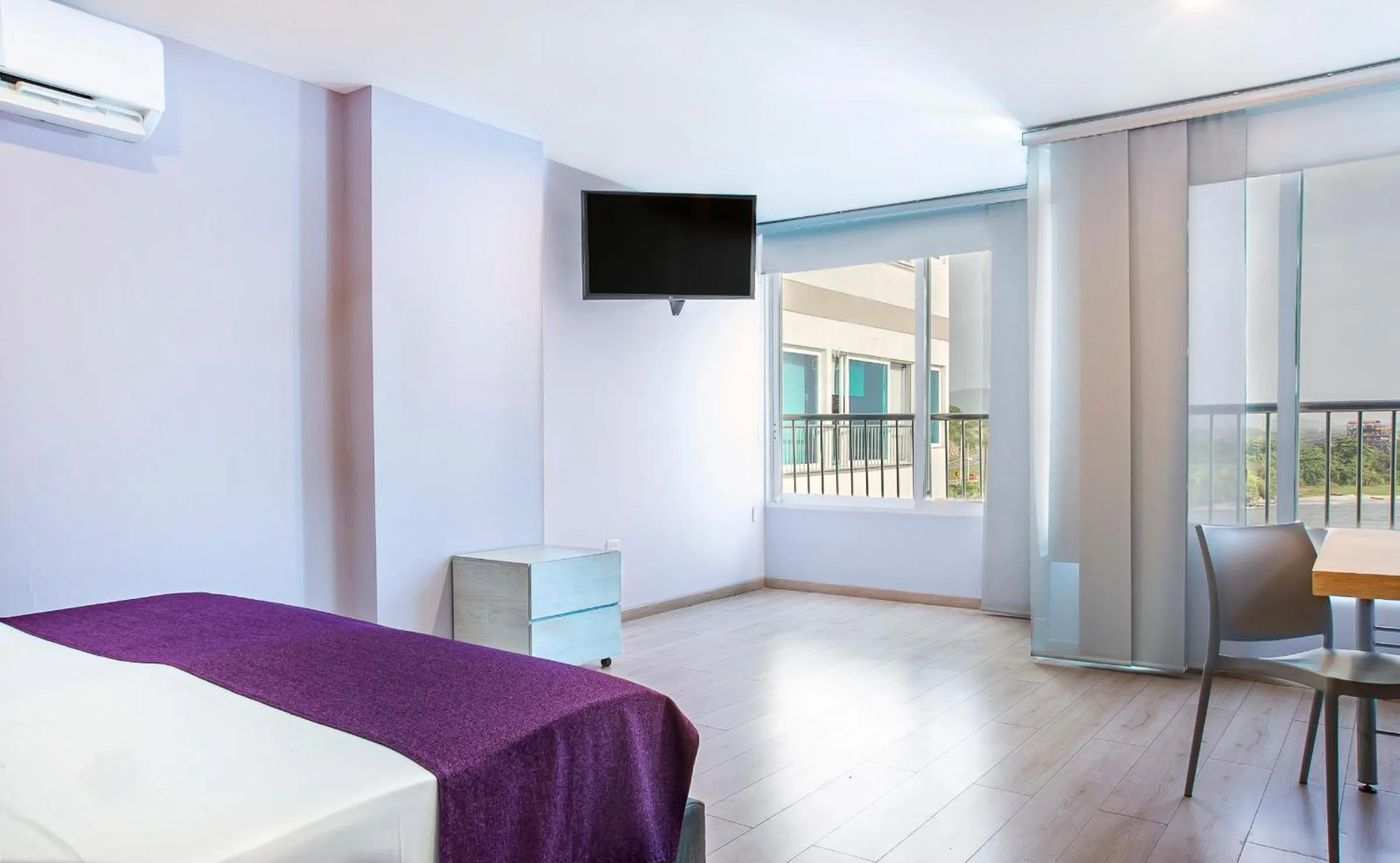 Bedroom, Bed in Santorini Casablanca