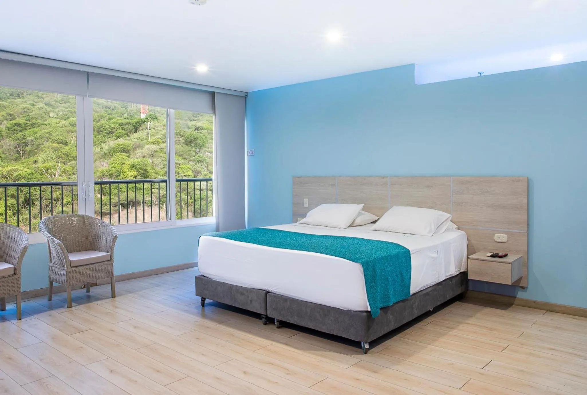 Bedroom, Bed in Santorini Casablanca